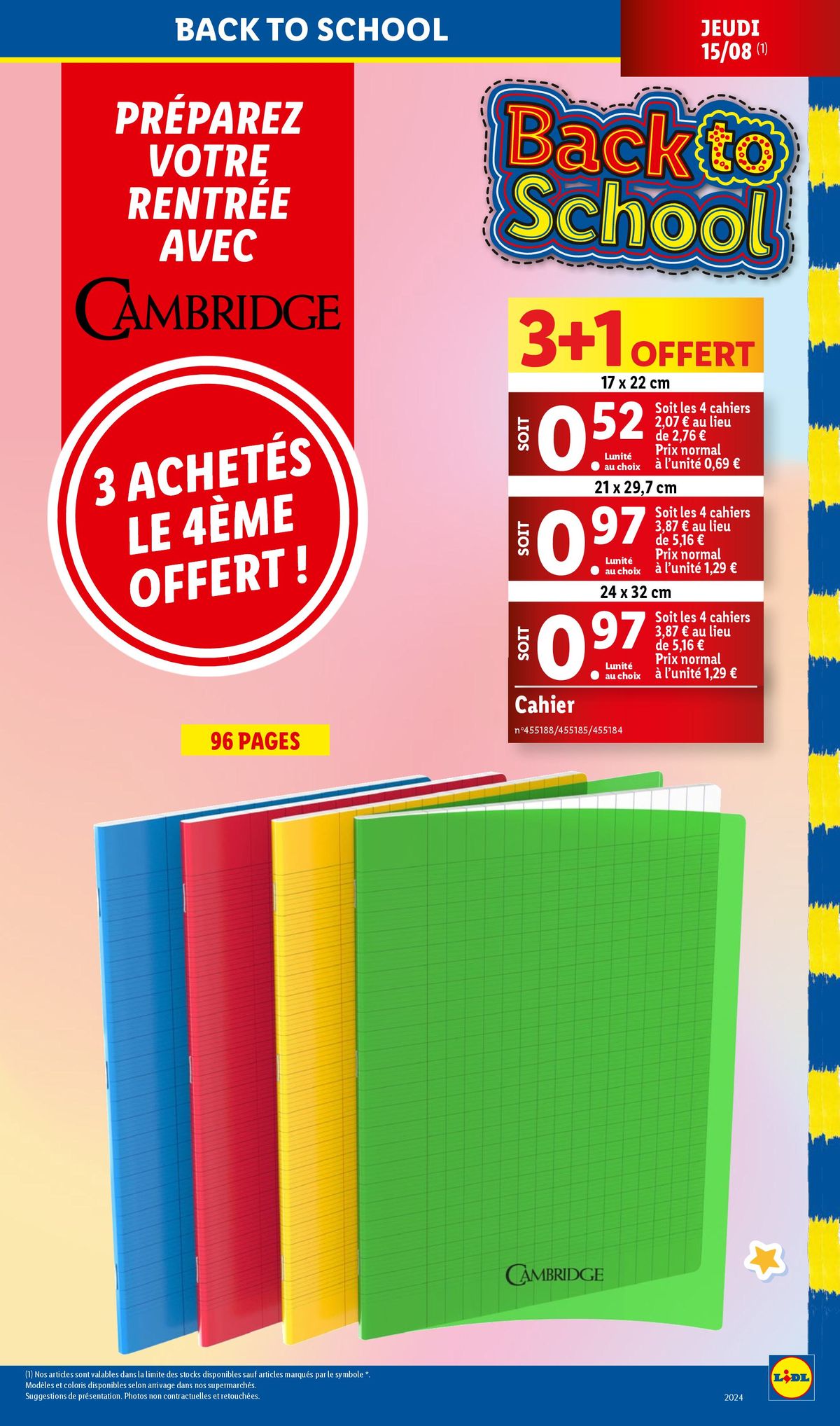 Catalogue  Profitez de nos offres maison, textile, et préparez la rentrée à petits prix chez Lidl !, page 00023