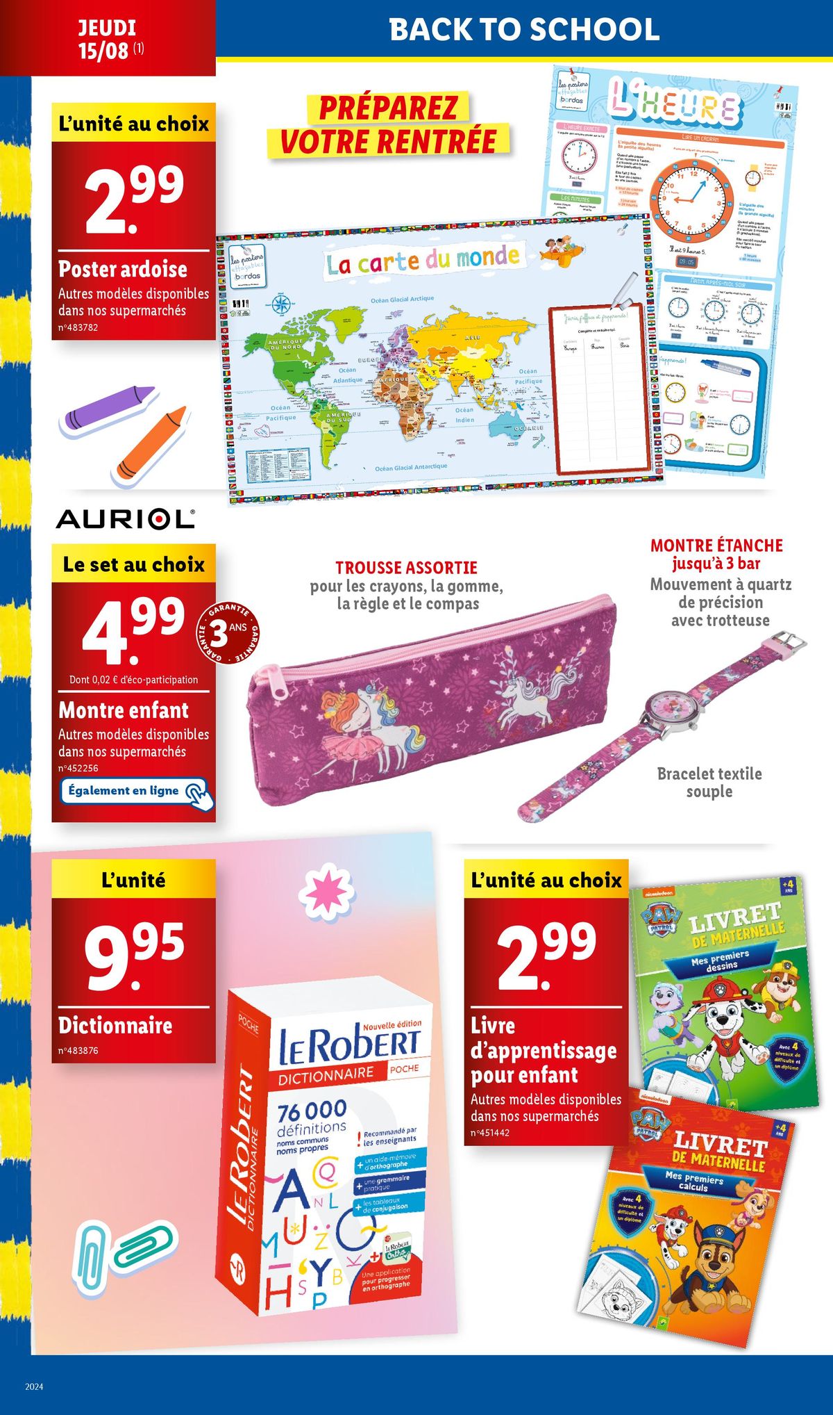 Catalogue  Profitez de nos offres maison, textile, et préparez la rentrée à petits prix chez Lidl !, page 00020