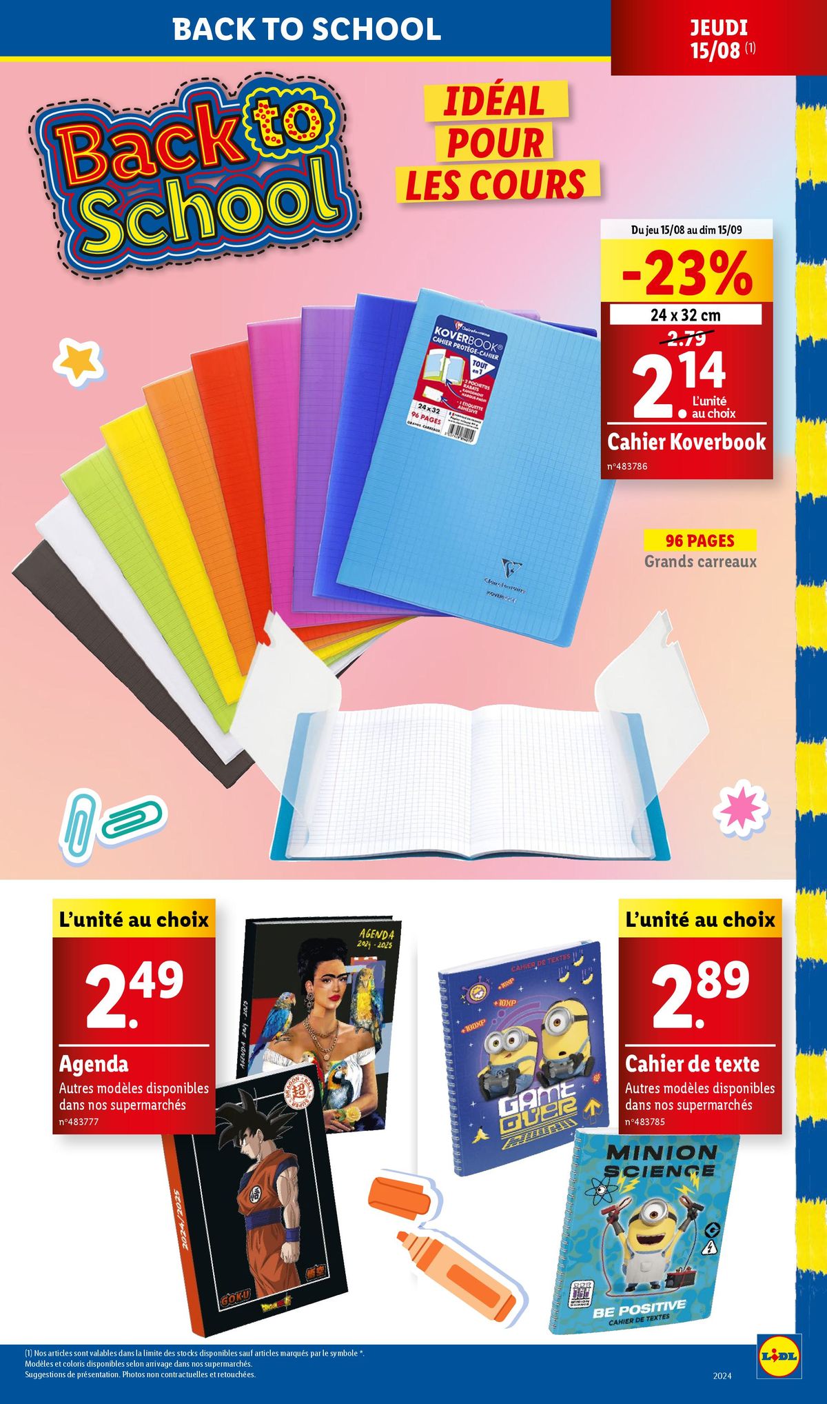 Catalogue  Profitez de nos offres maison, textile, et préparez la rentrée à petits prix chez Lidl !, page 00025