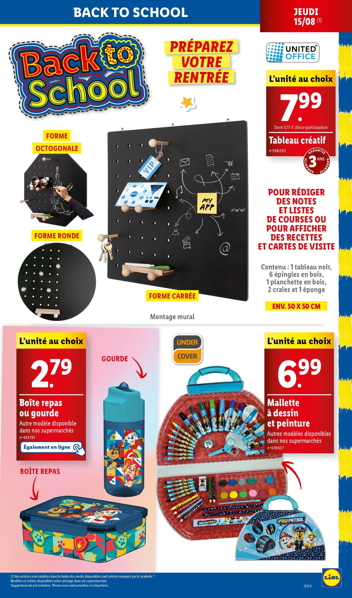 Catalogue  Profitez de nos offres maison, textile, et préparez la rentrée à petits prix chez Lidl !, page 00029