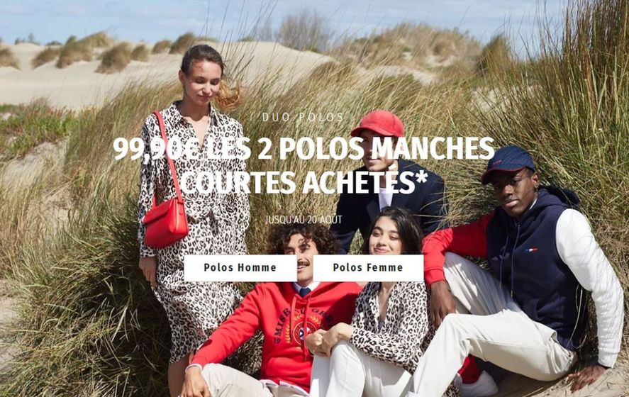 9,90€ LES 2 POLOS MANCHES COURTES ACHETÉS