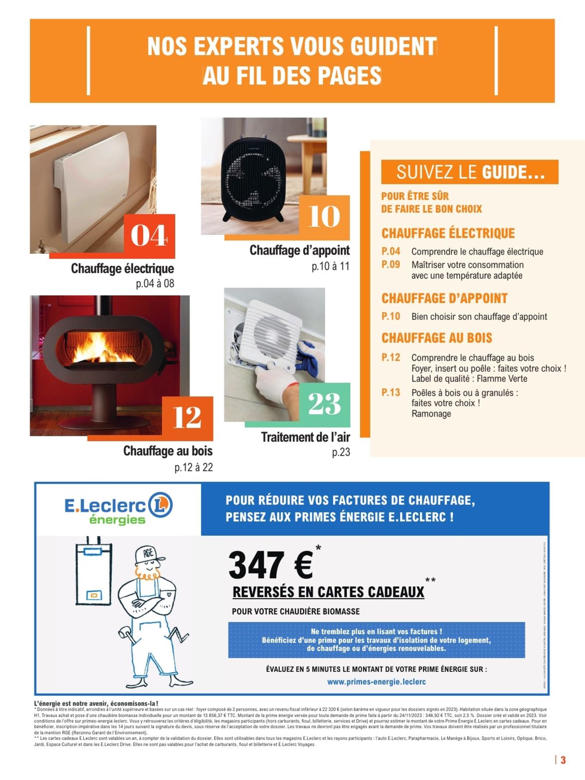 Catalogue  Guide 2024 Chauffage et Isolation, page 00003