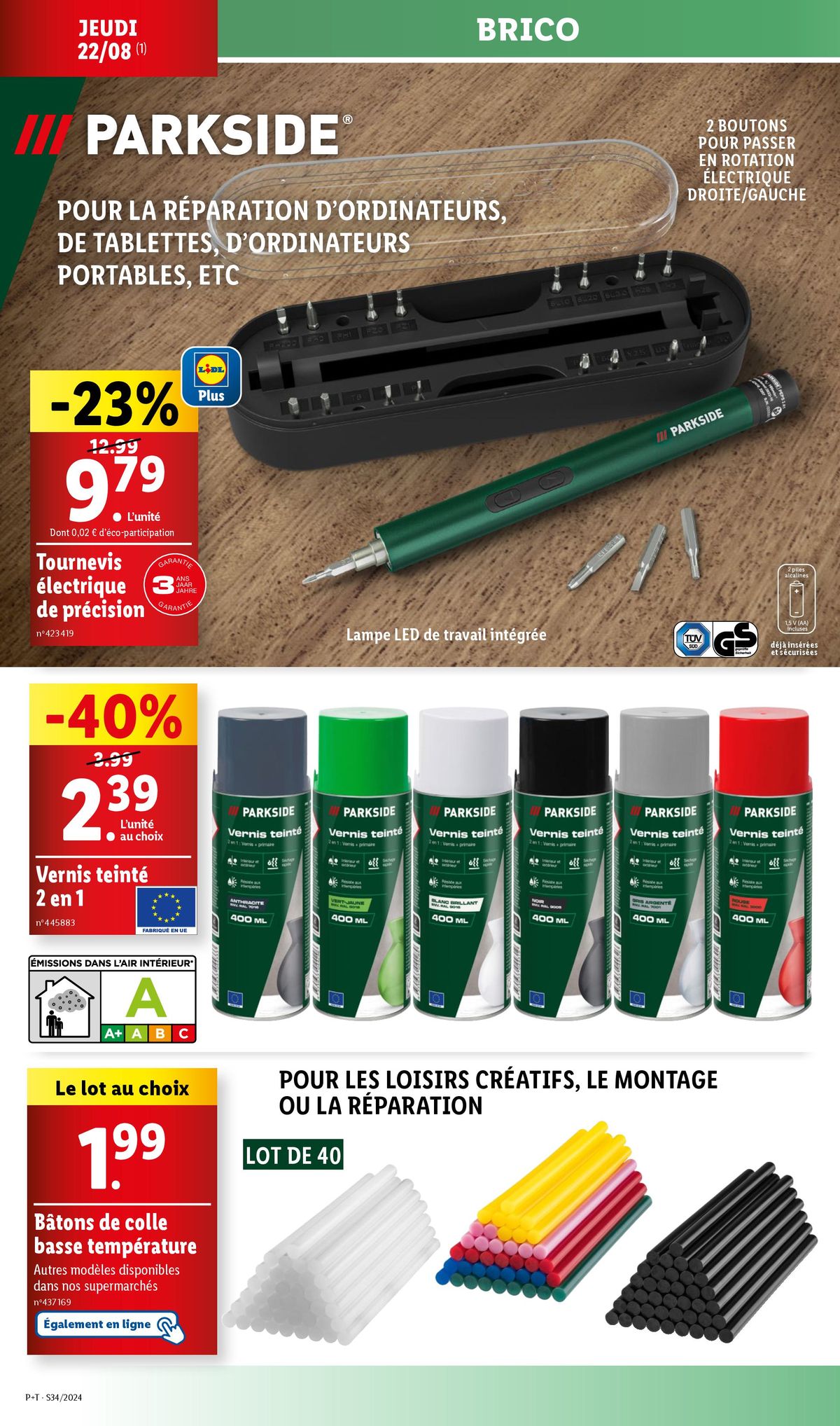 Catalogue  Equipez-vous à petits prix pour la rentrée et profitez des bonnes affaires chez Lidl !, page 00024