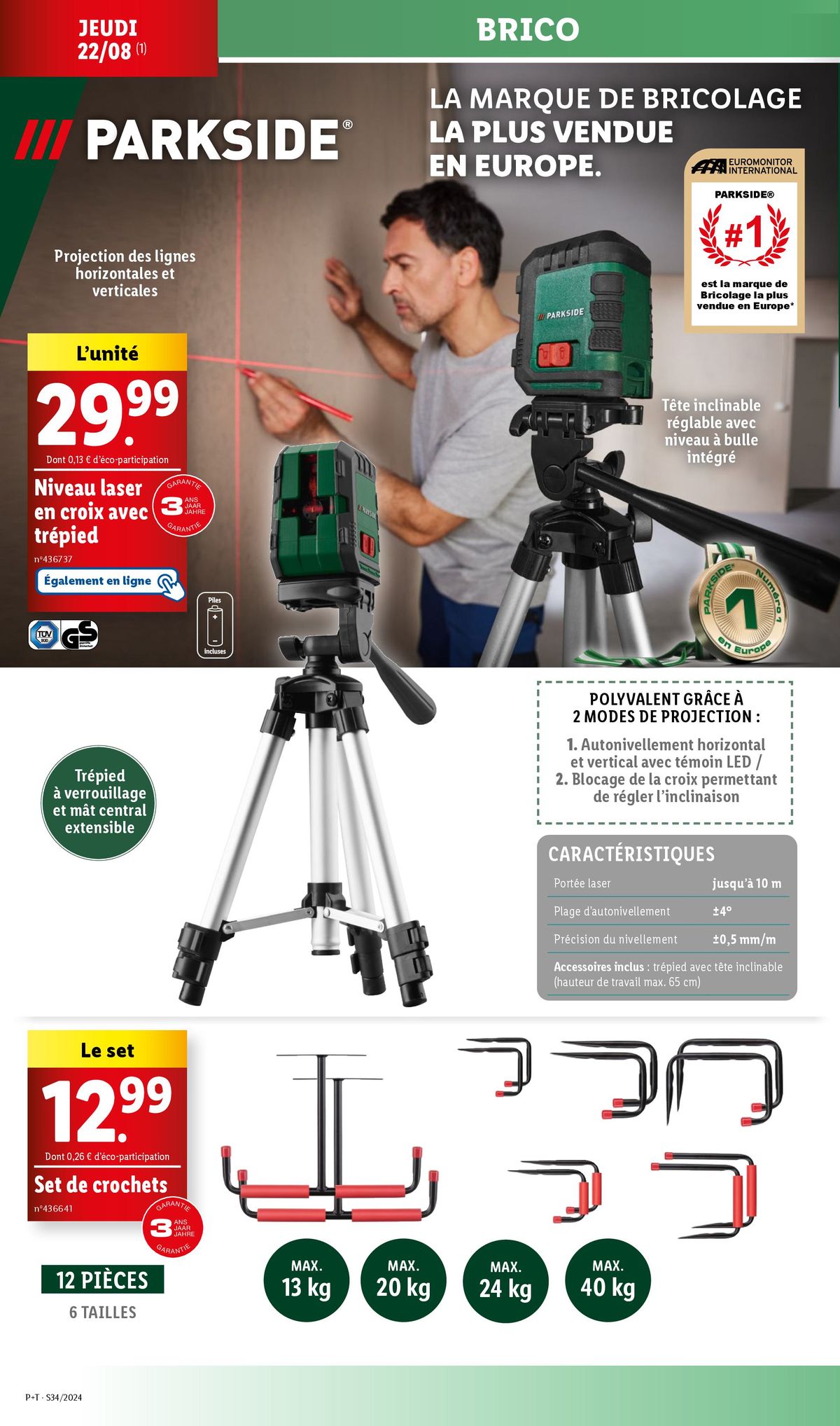 Catalogue RDV dans votre supermarché Lidl pour dénicher la bonne affaire sur les outils Parkside !, page 00002