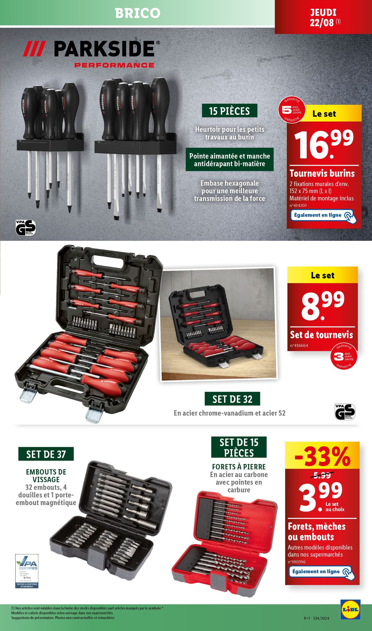 Catalogue RDV dans votre supermarché Lidl pour dénicher la bonne affaire sur les outils Parkside !, page 00007