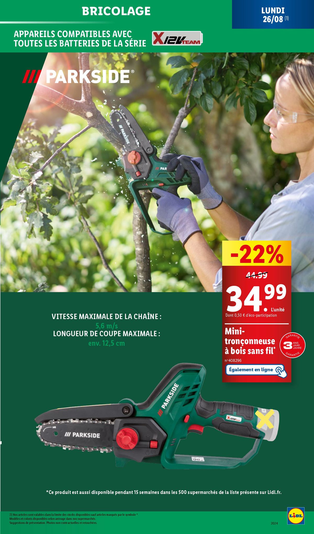 Catalogue RDV dans votre supermarché Lidl pour dénicher la bonne affaire sur les outils Parkside !, page 00027