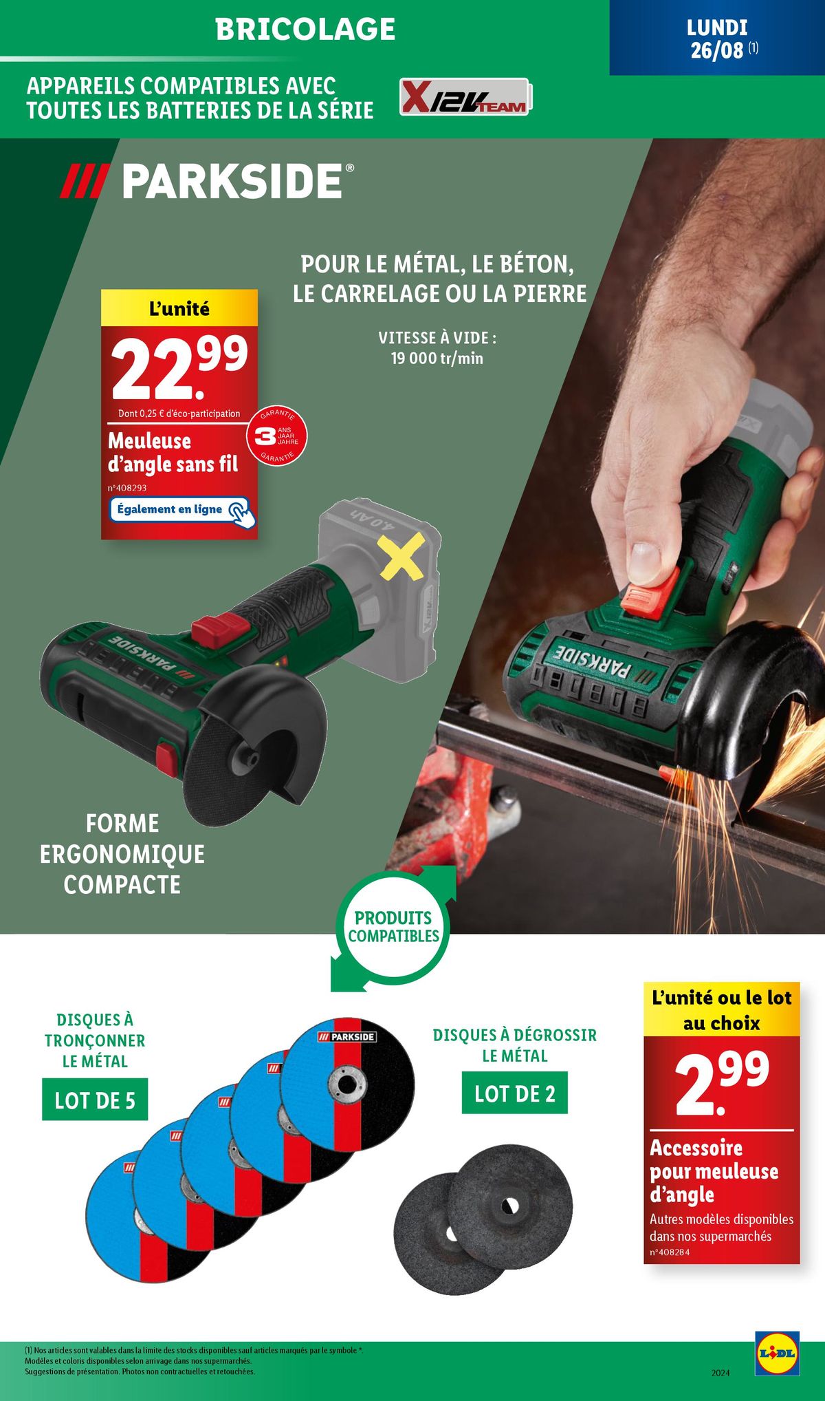 Catalogue RDV dans votre supermarché Lidl pour dénicher la bonne affaire sur les outils Parkside !, page 00029