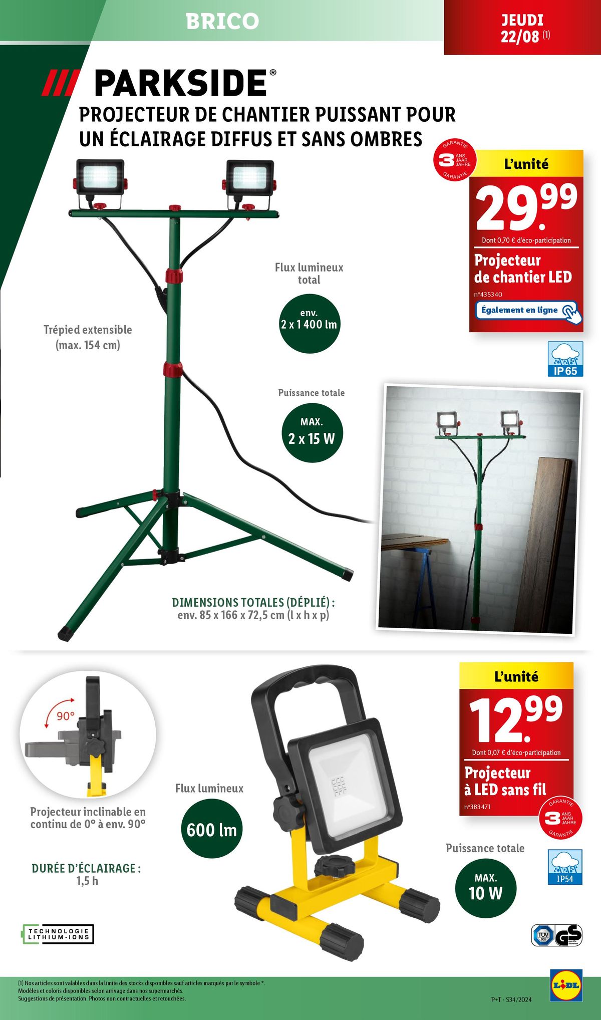 Catalogue RDV dans votre supermarché Lidl pour dénicher la bonne affaire sur les outils Parkside !, page 00003