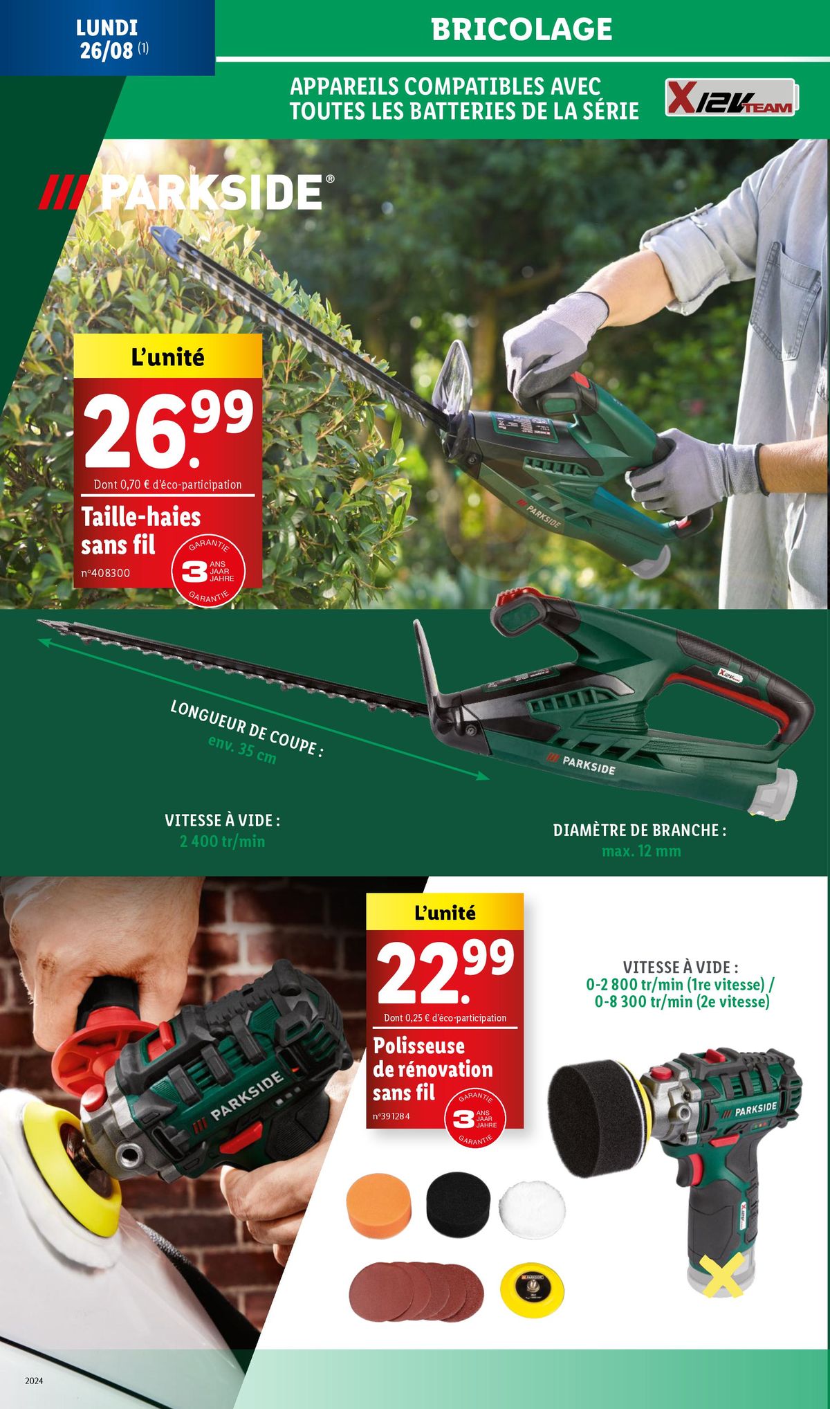 Catalogue RDV dans votre supermarché Lidl pour dénicher la bonne affaire sur les outils Parkside !, page 00030