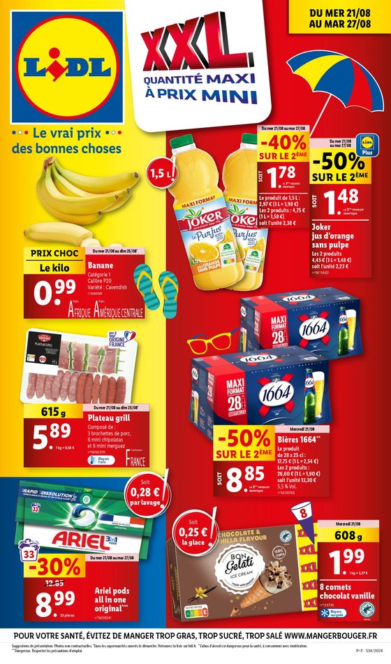 Profitez de toutes les promos de la semaine sur les formats maxi chez Lidl !