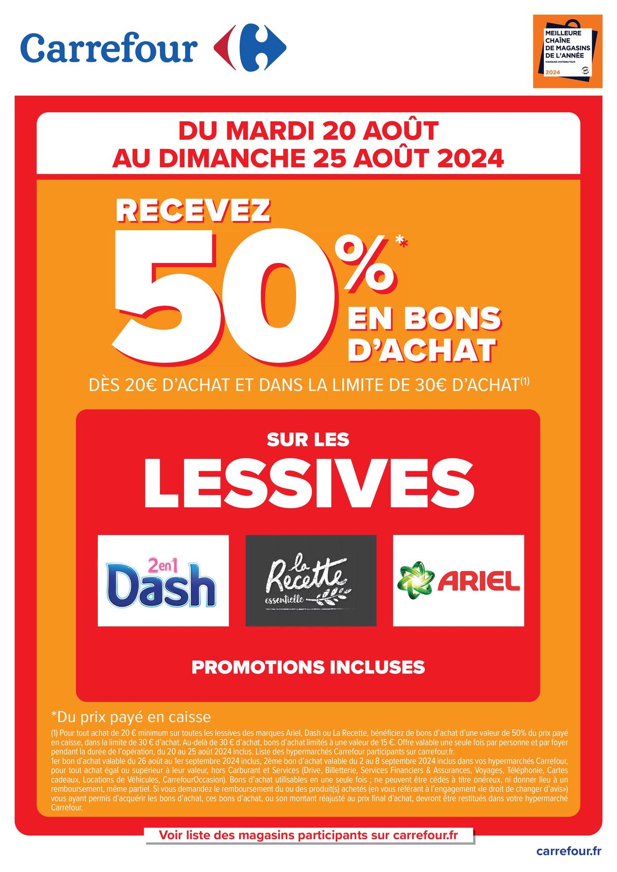 Catalogue RECEVEZ 50% EN BONS D'ACHAT, page 00001