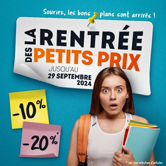 Des la rentrée petits prix