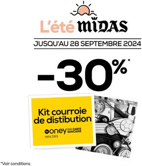 Catalogue Midas à Maisons-Alfort | Chez Midas, remplacer le kit courroie de distribution ne vous coûtera pas la peau des fesses !  | 19/08/2024 - 28/09/2024