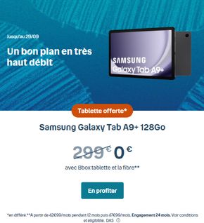 Promos de Multimédia et Electroménager à Le Roc | Offre exceptionnelle sur Bouygues Telecom | 19/08/2024 - 29/09/2024