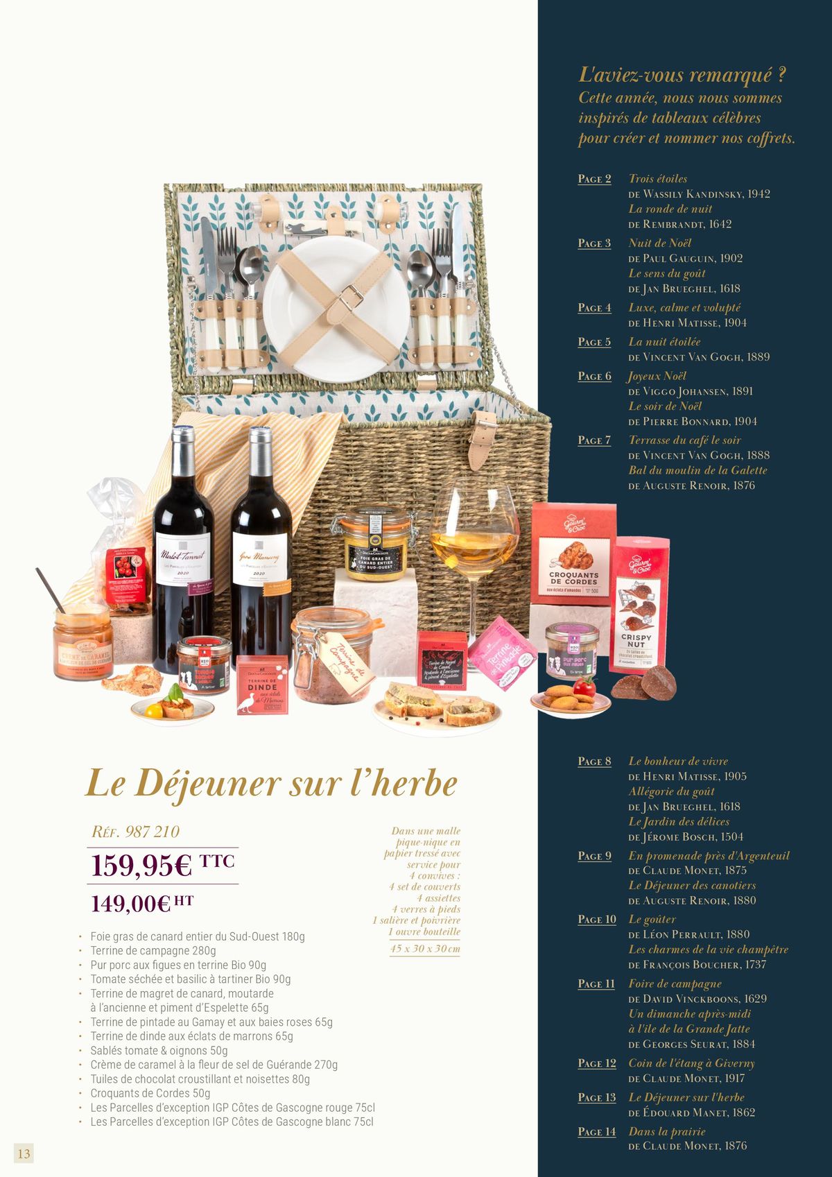 Catalogue Cadeaux Gourmands Ducs De Gascogne 2024-2025, page 00014