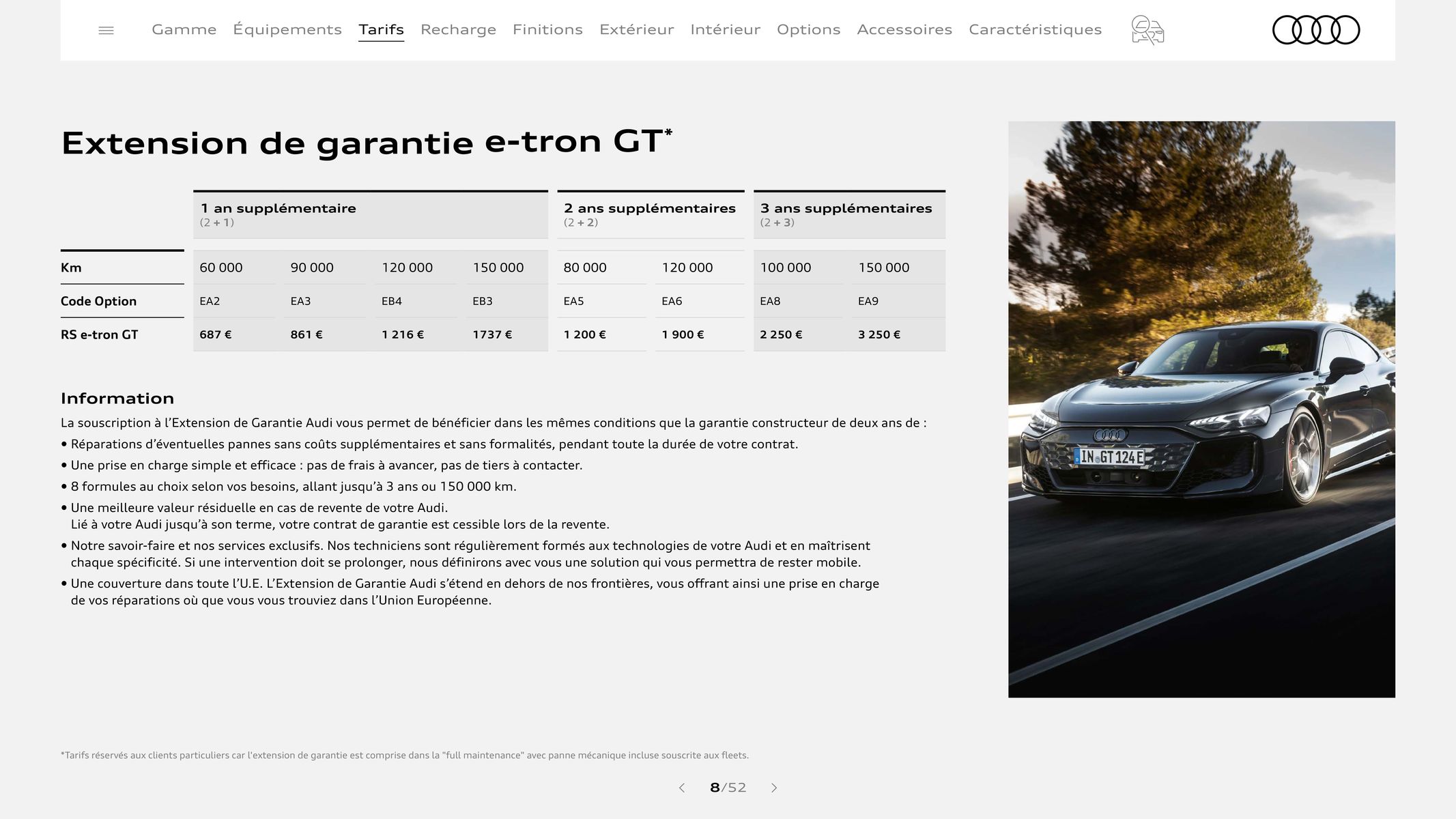 Catalogue Audi e-tron GT, page 00008