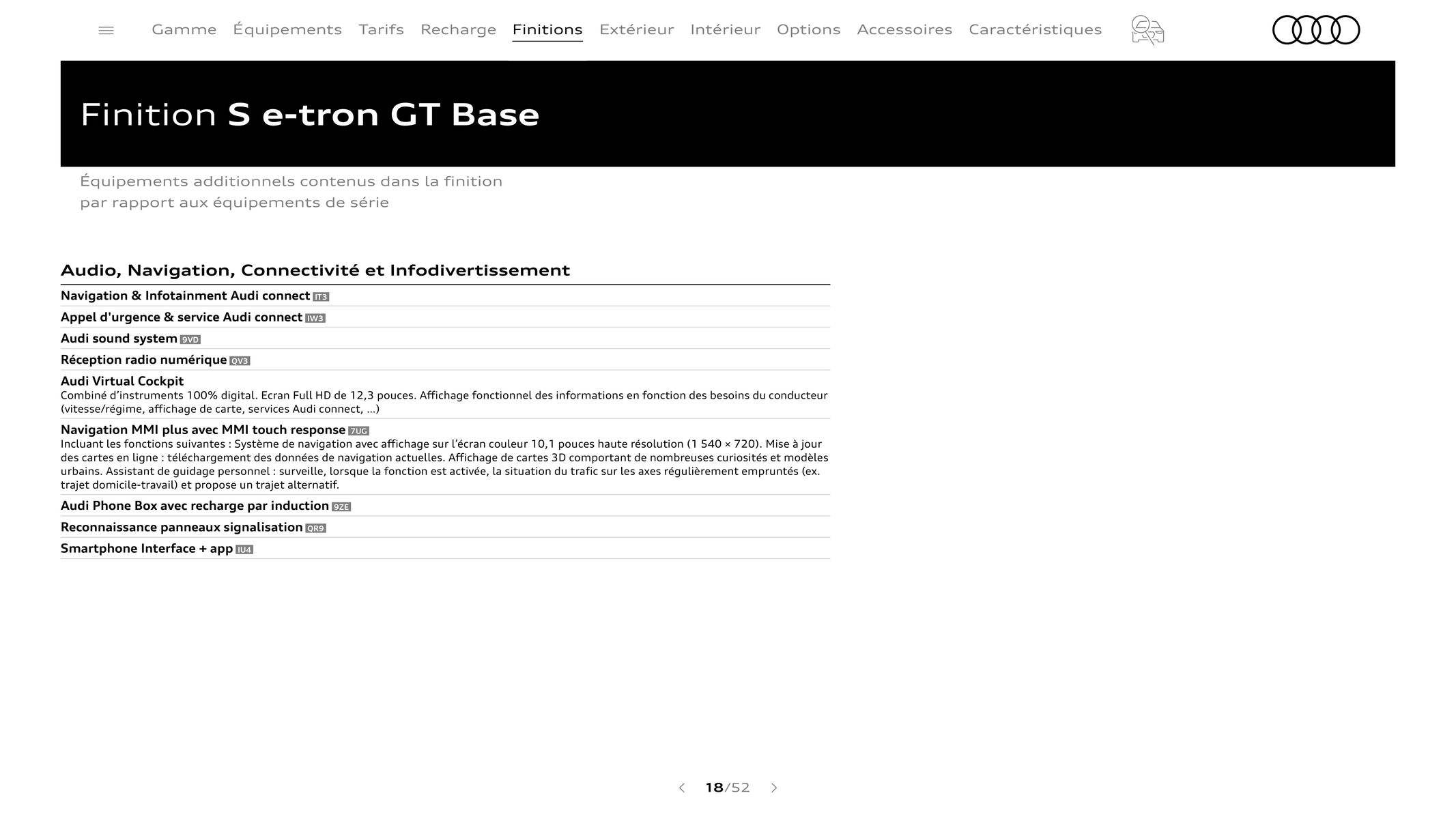 Catalogue Audi e-tron GT, page 00018