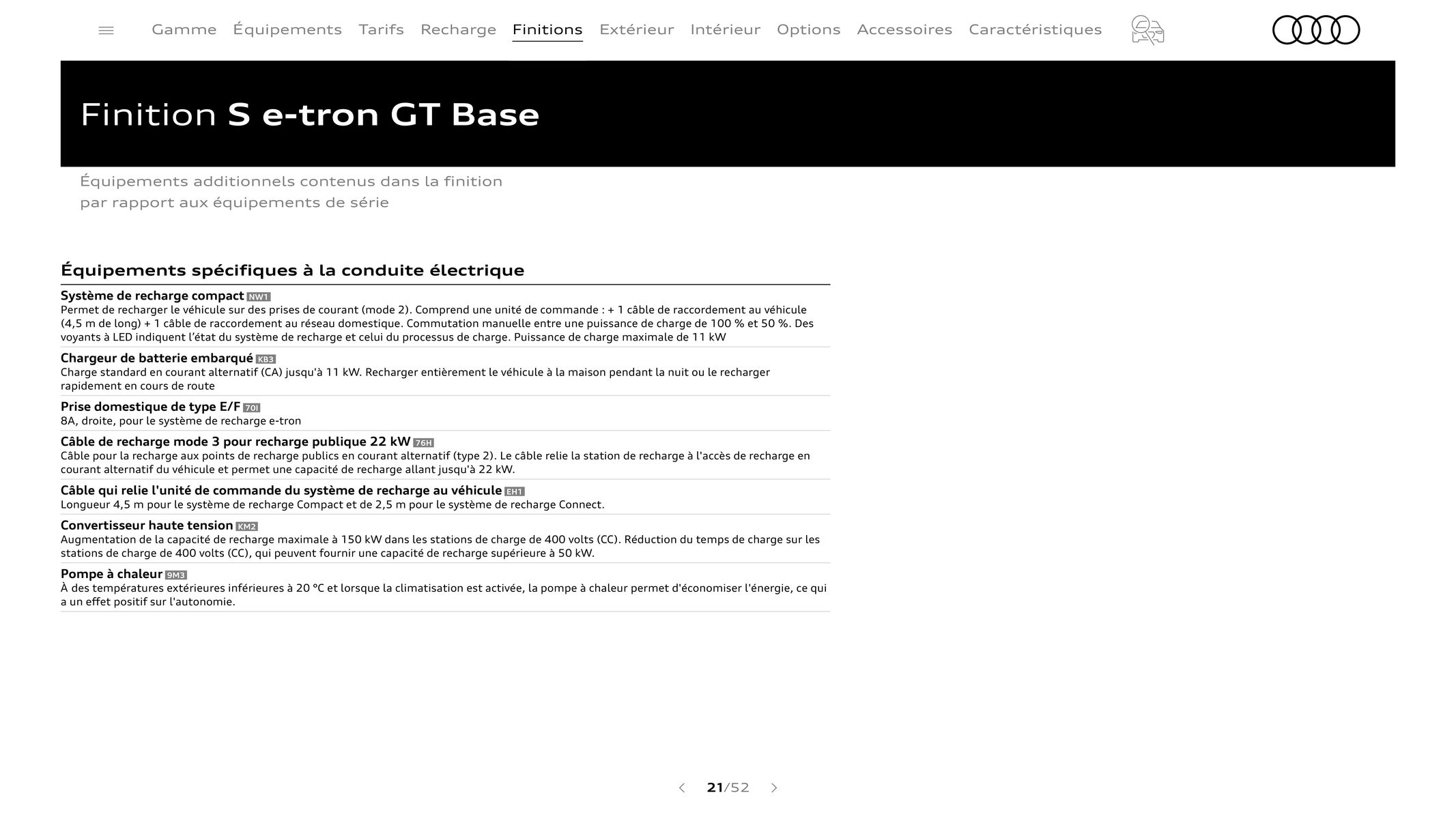 Catalogue Audi e-tron GT, page 00021