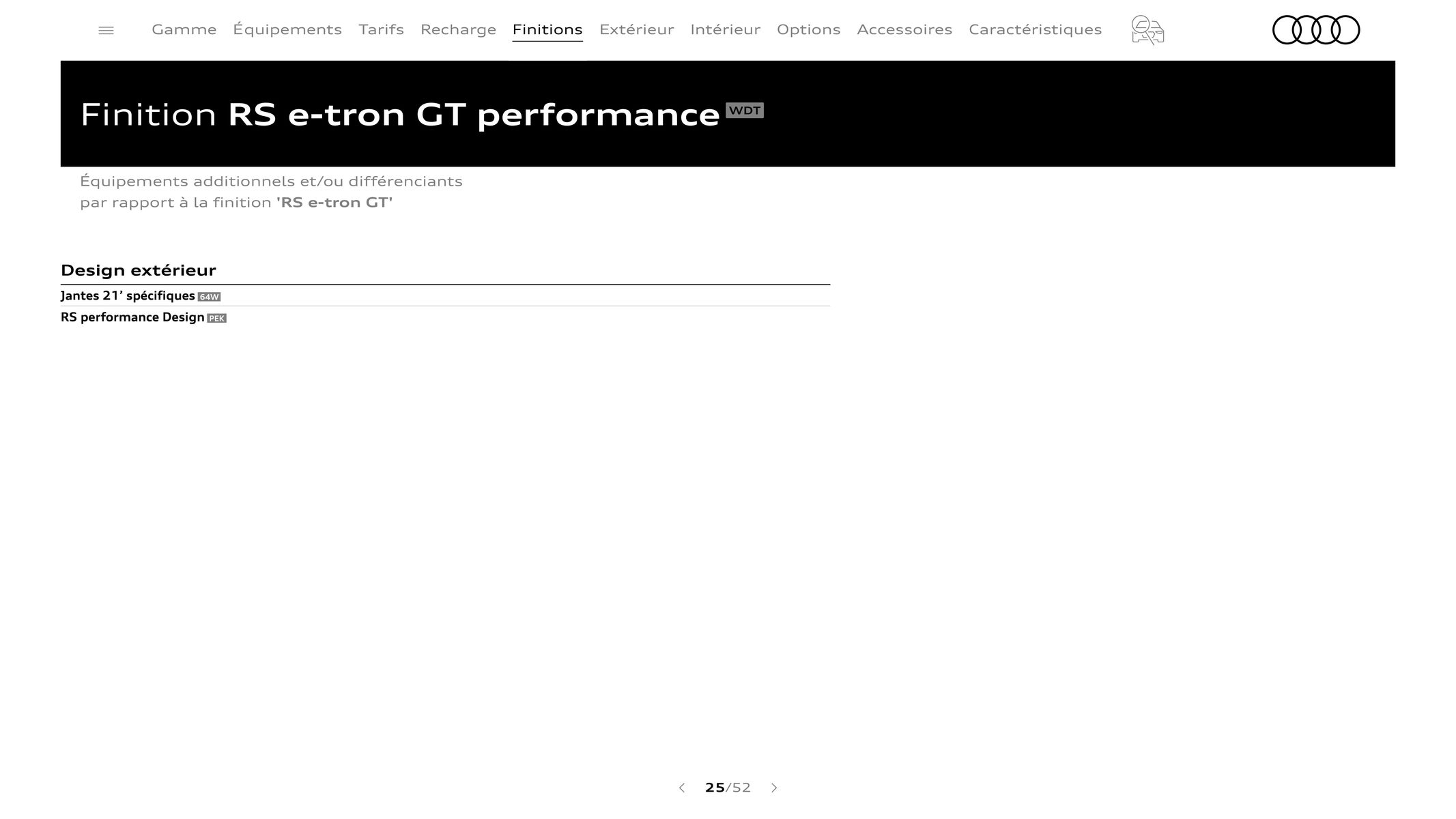 Catalogue Audi e-tron GT, page 00025