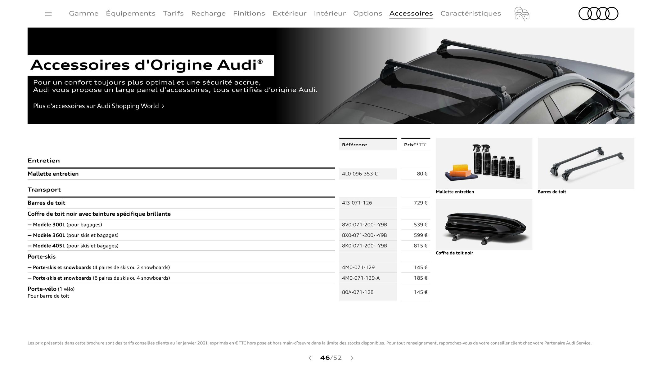 Catalogue Audi e-tron GT, page 00046