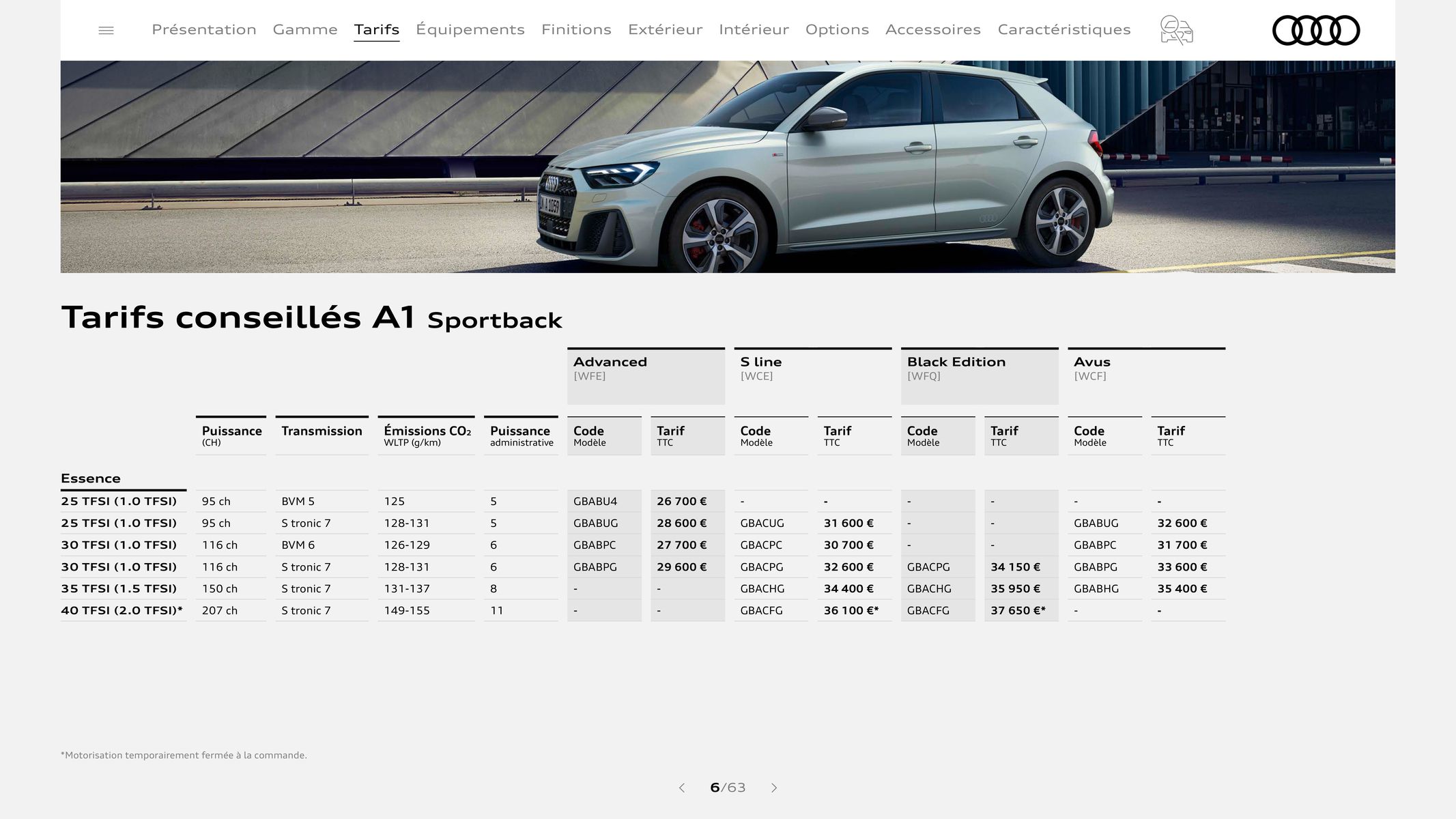 Catalogue Audi A1, page 00006