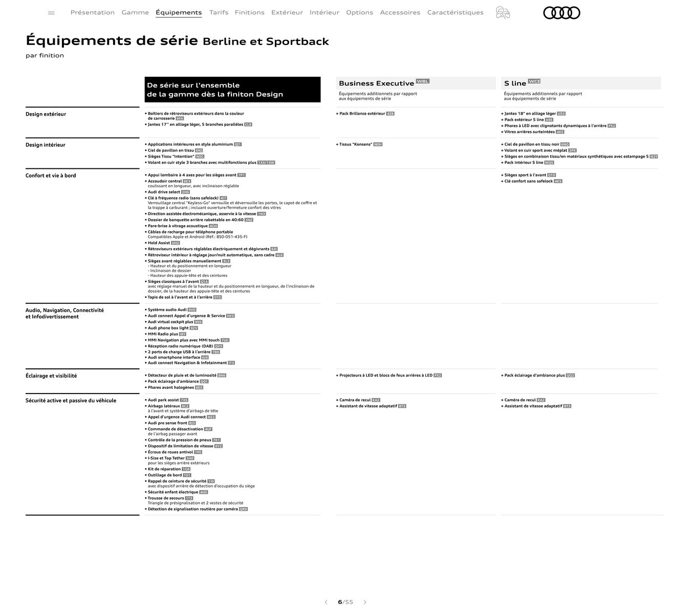 Catalogue Audi A3, page 00006