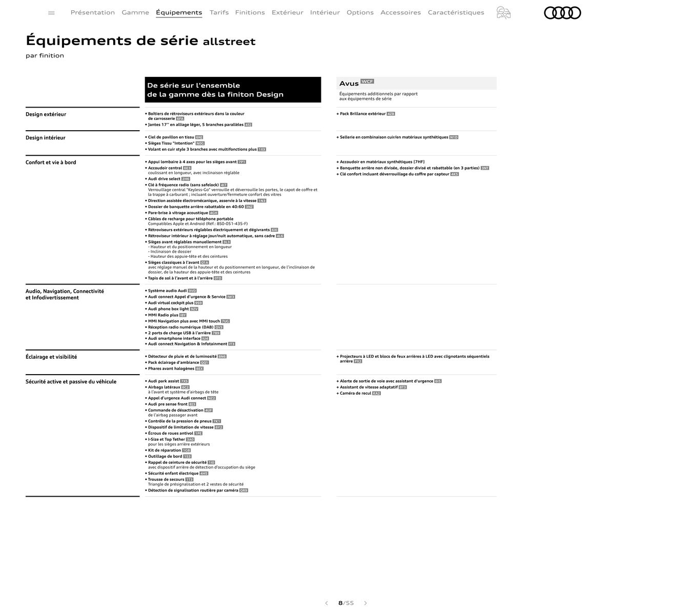 Catalogue Audi A3, page 00008