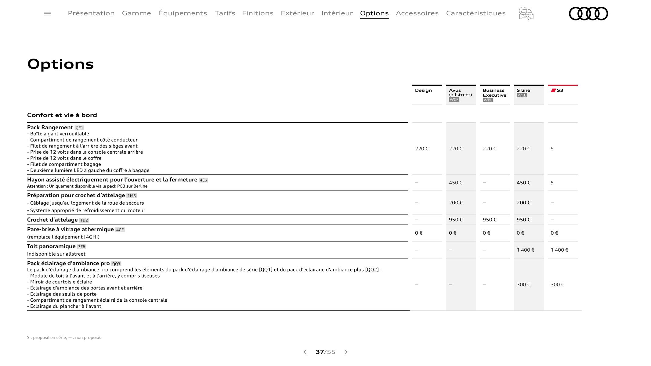 Catalogue Audi A3, page 00037