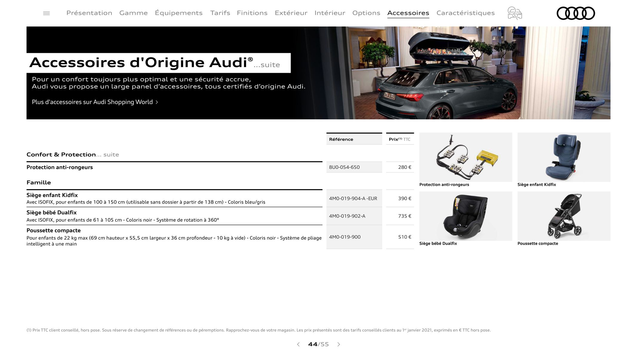 Catalogue Audi A3, page 00044