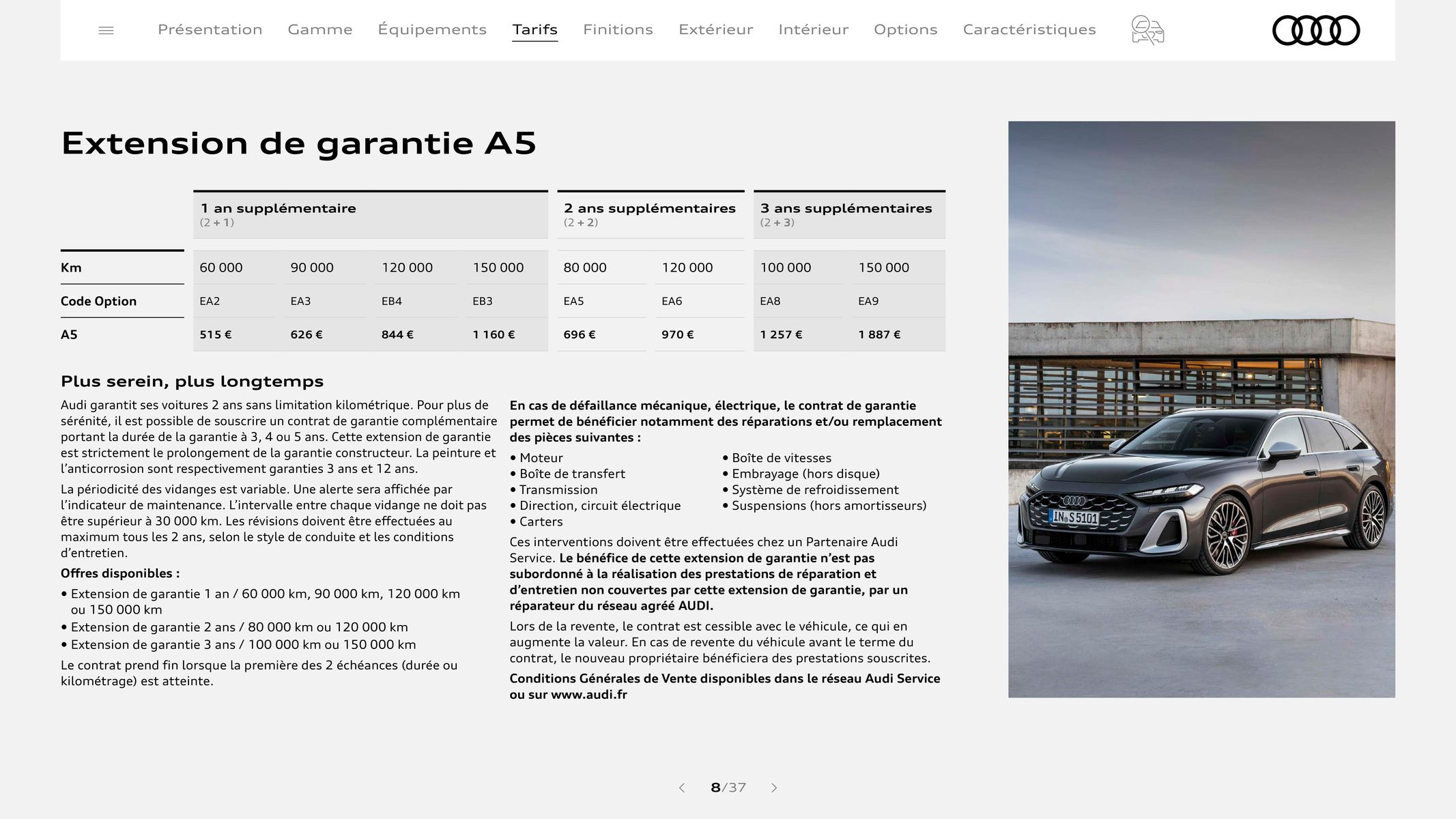 Catalogue Audi A5, page 00008