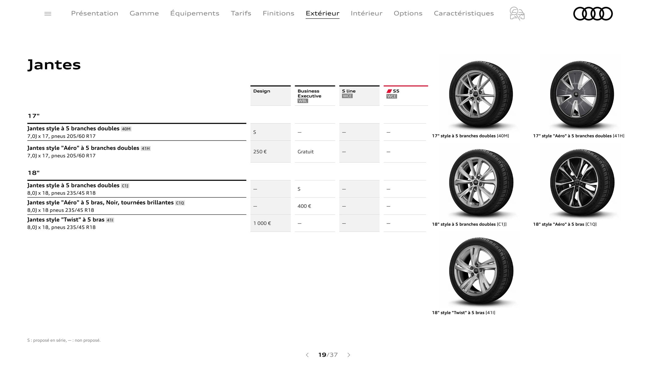 Catalogue Audi A5, page 00019