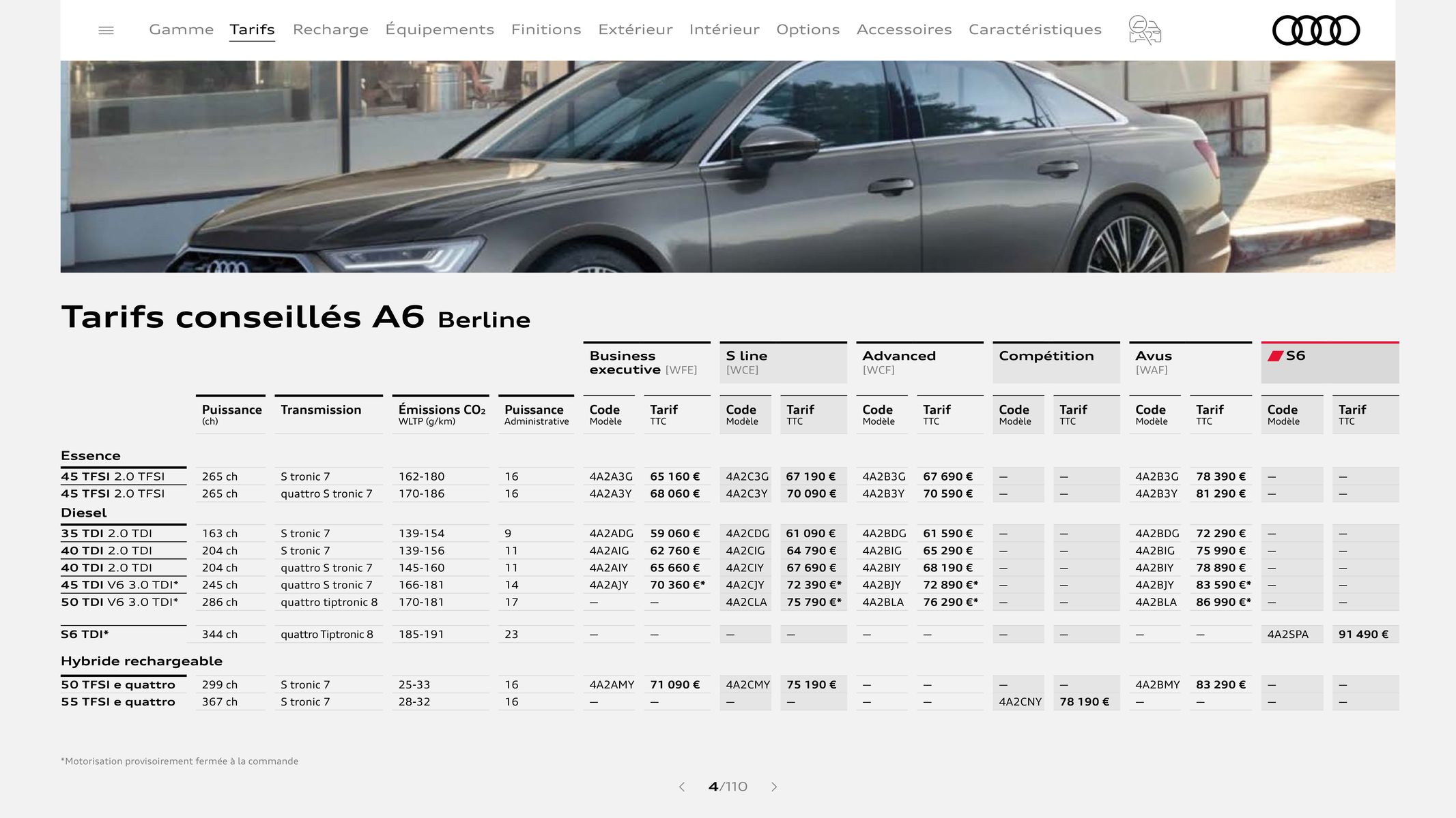 Catalogue Audi A6, page 00004