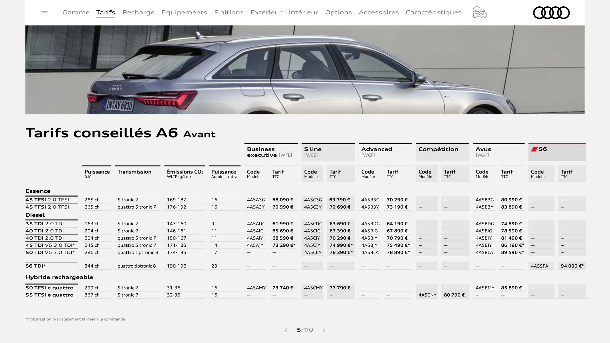 Catalogue Audi A6, page 00005