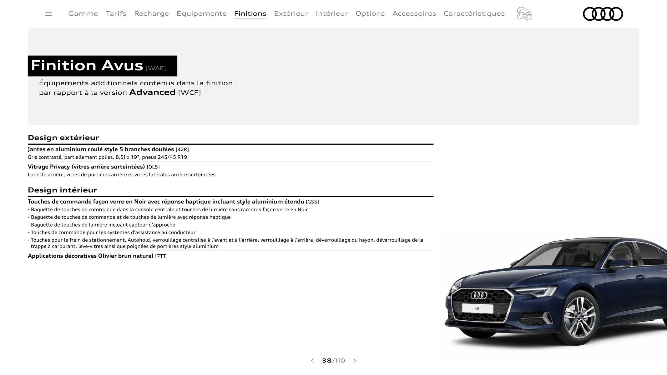 Catalogue Audi A6, page 00038