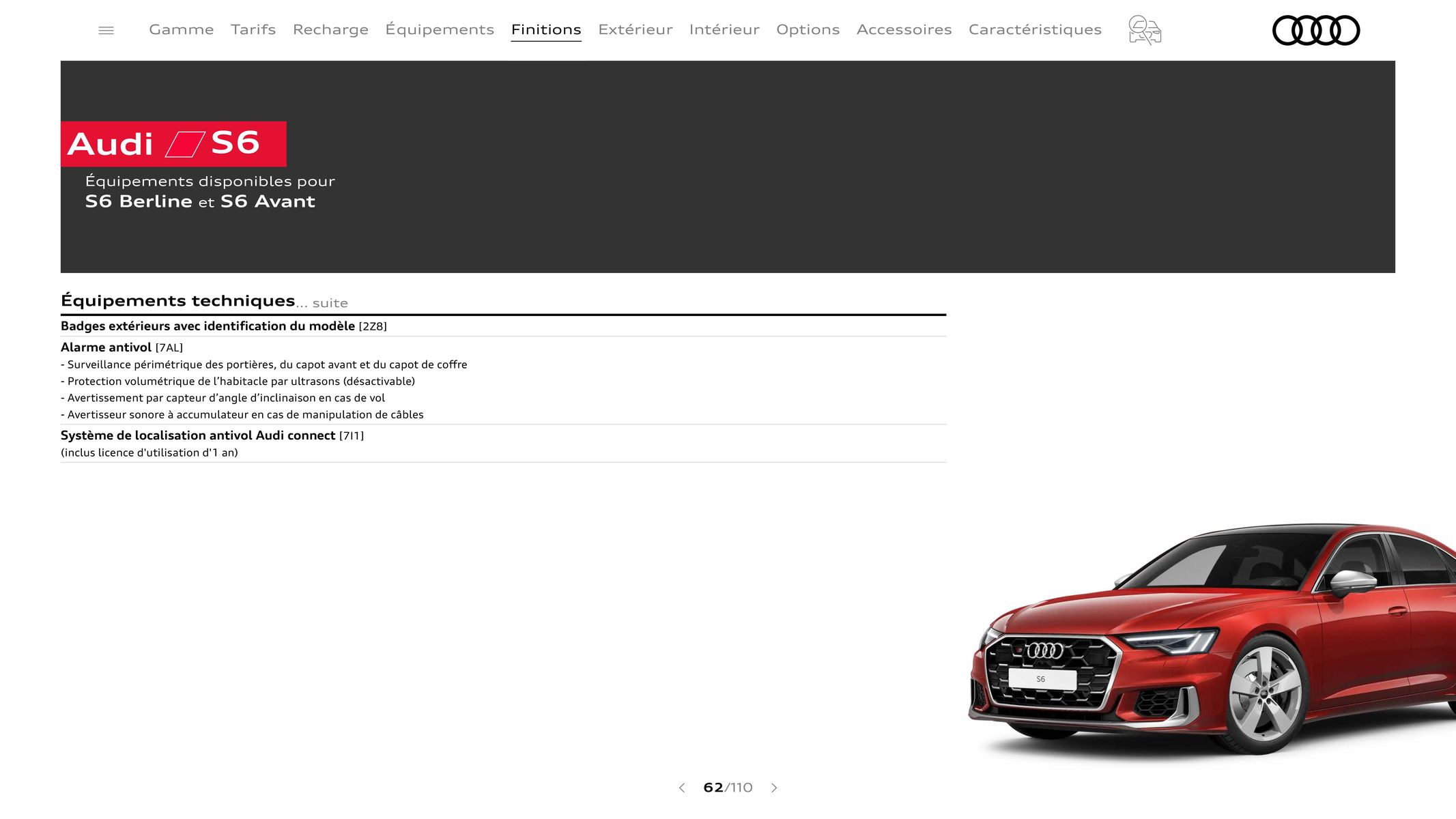 Catalogue Audi A6, page 00062