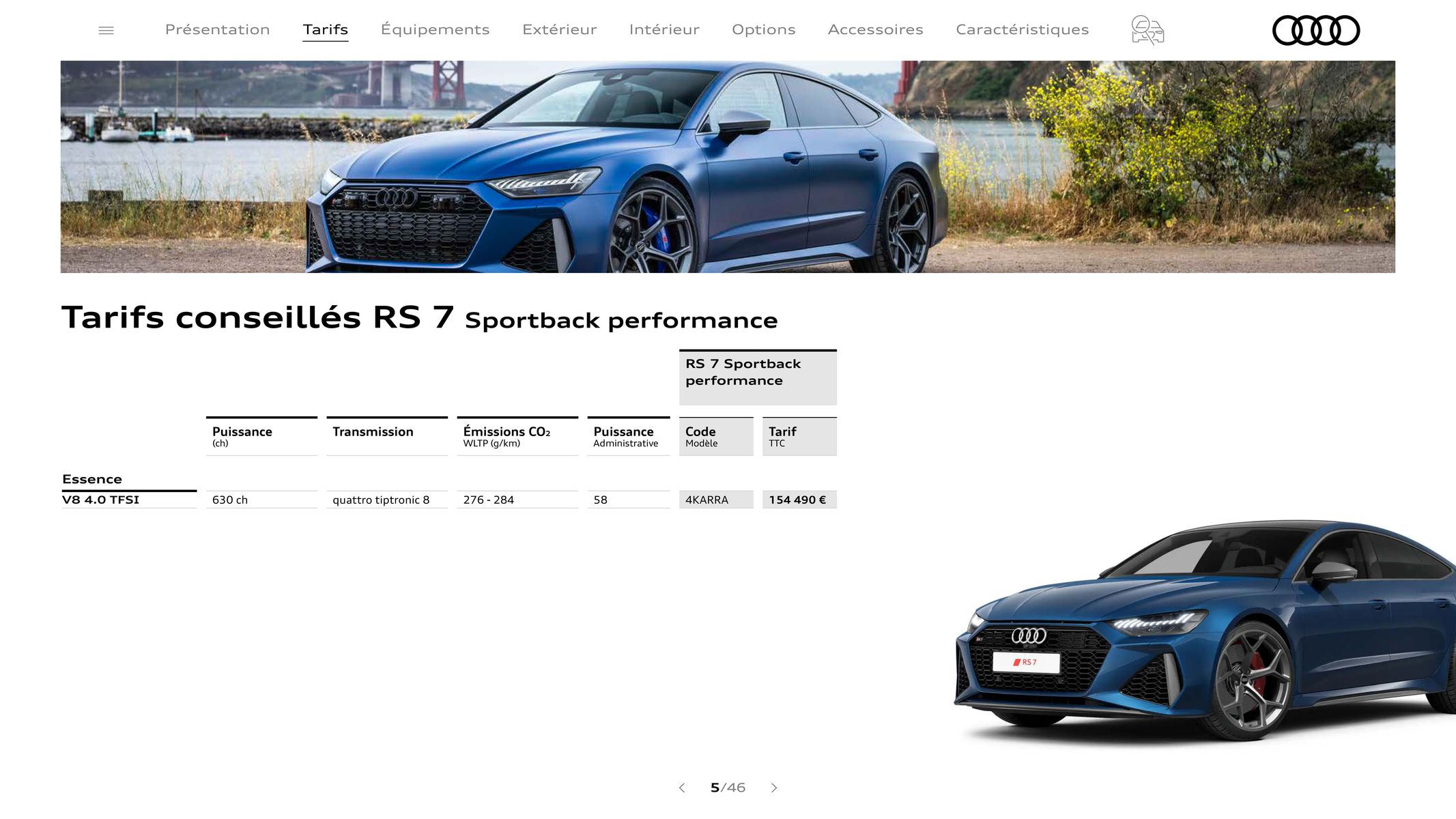 Catalogue Audi RS 6 performance / RS 7 performance, page 00005