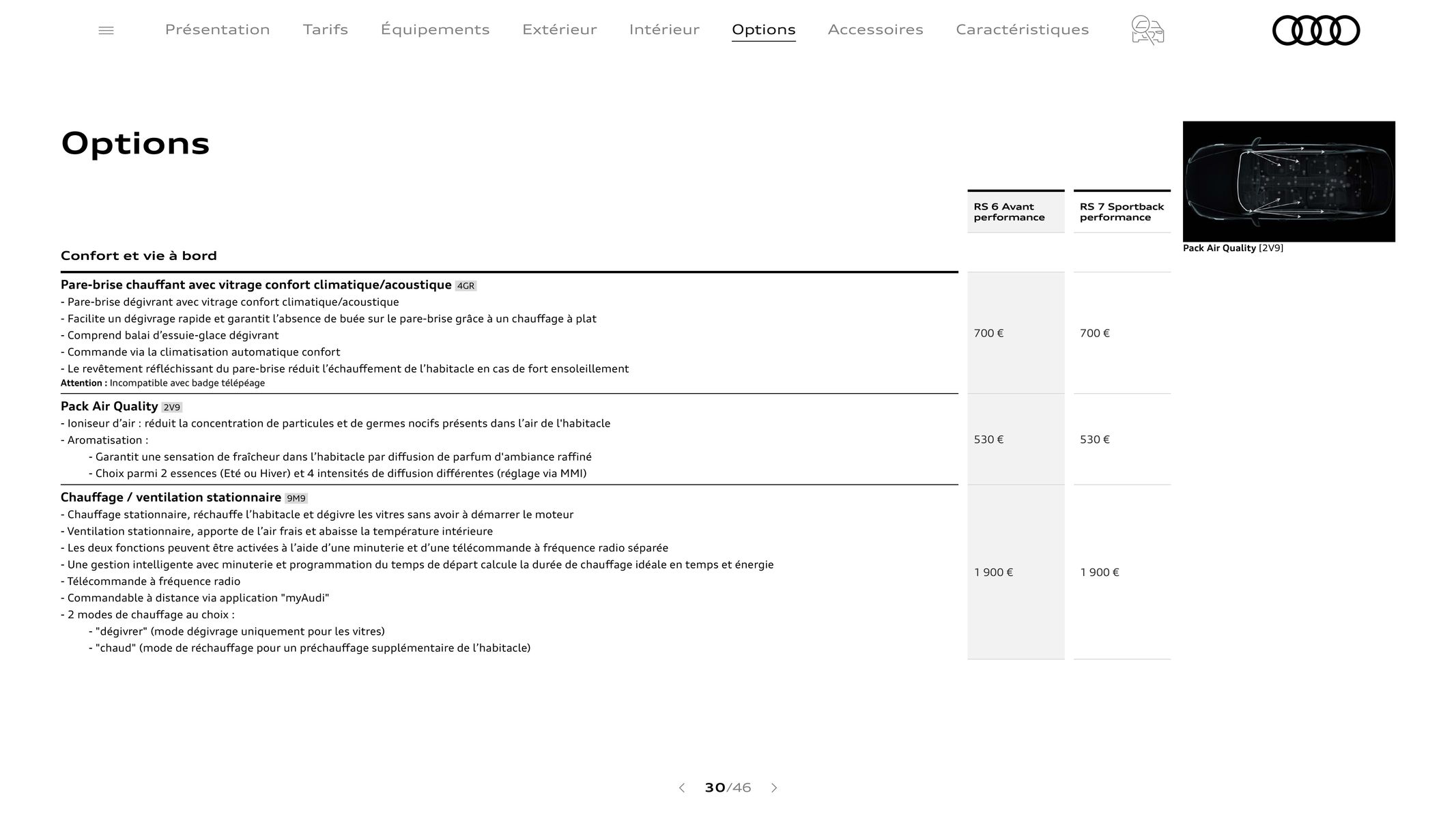 Catalogue Audi RS 6 performance / RS 7 performance, page 00030