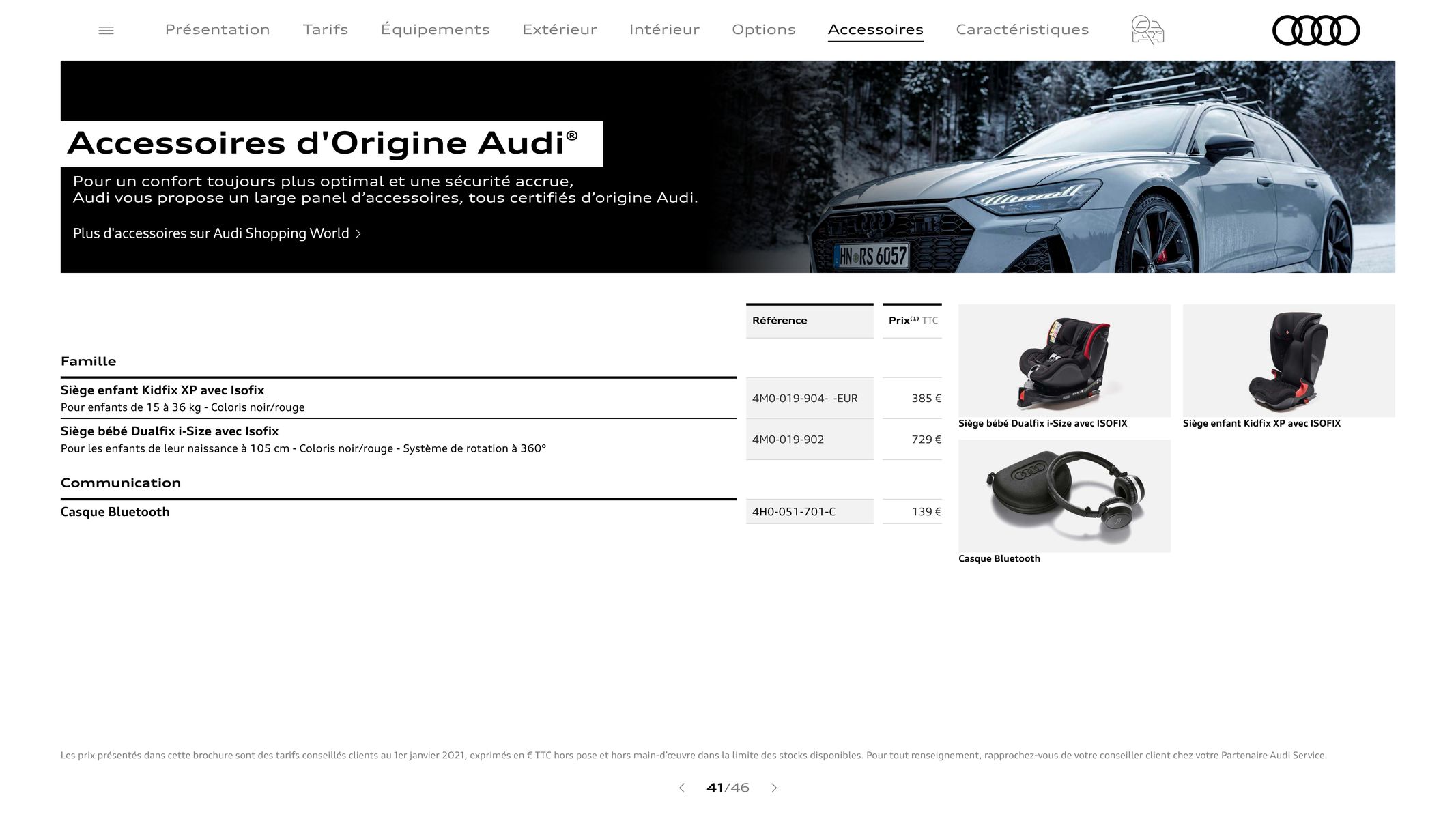 Catalogue Audi RS 6 performance / RS 7 performance, page 00041