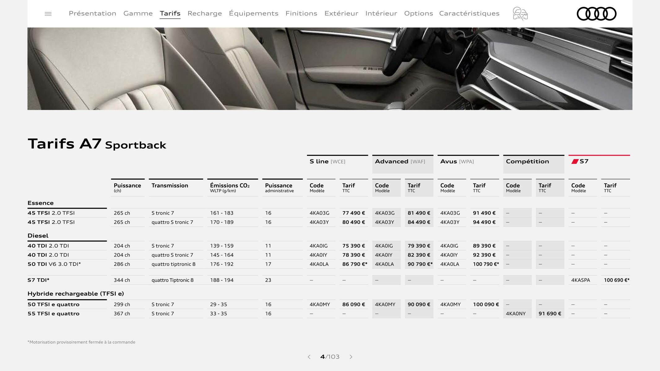 Catalogue Audi A7, page 00004