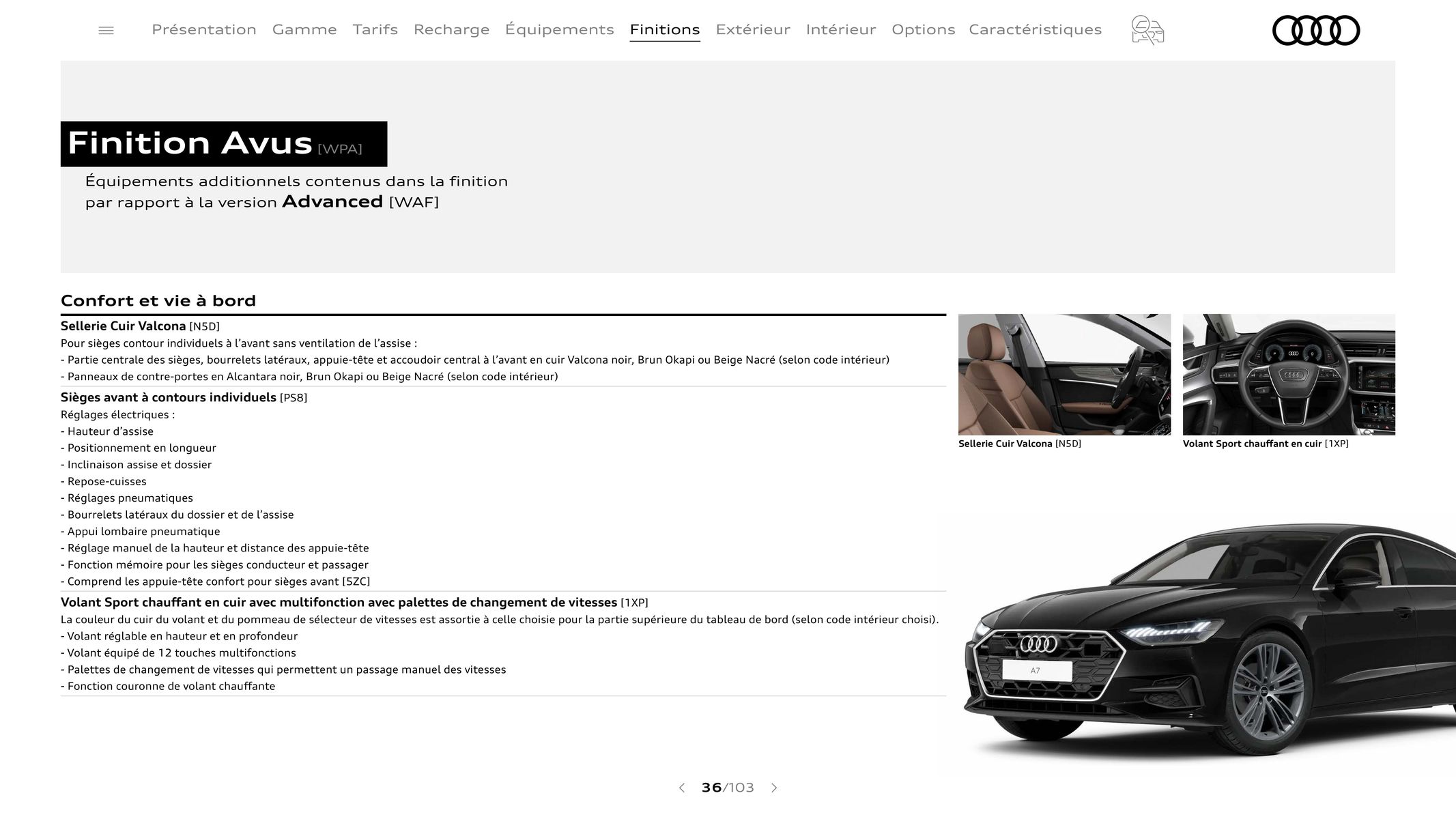 Catalogue Audi A7, page 00036