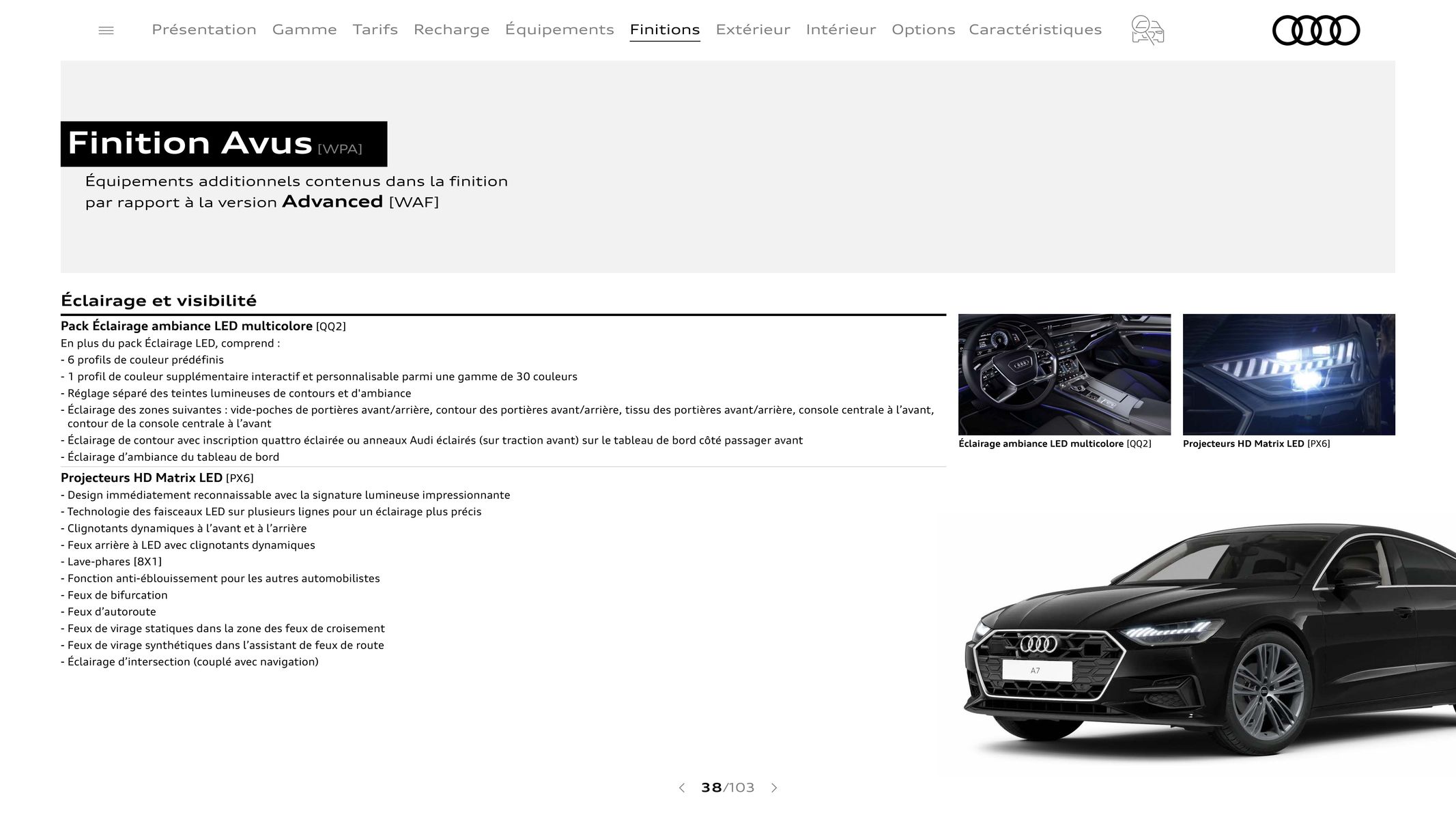 Catalogue Audi A7, page 00038