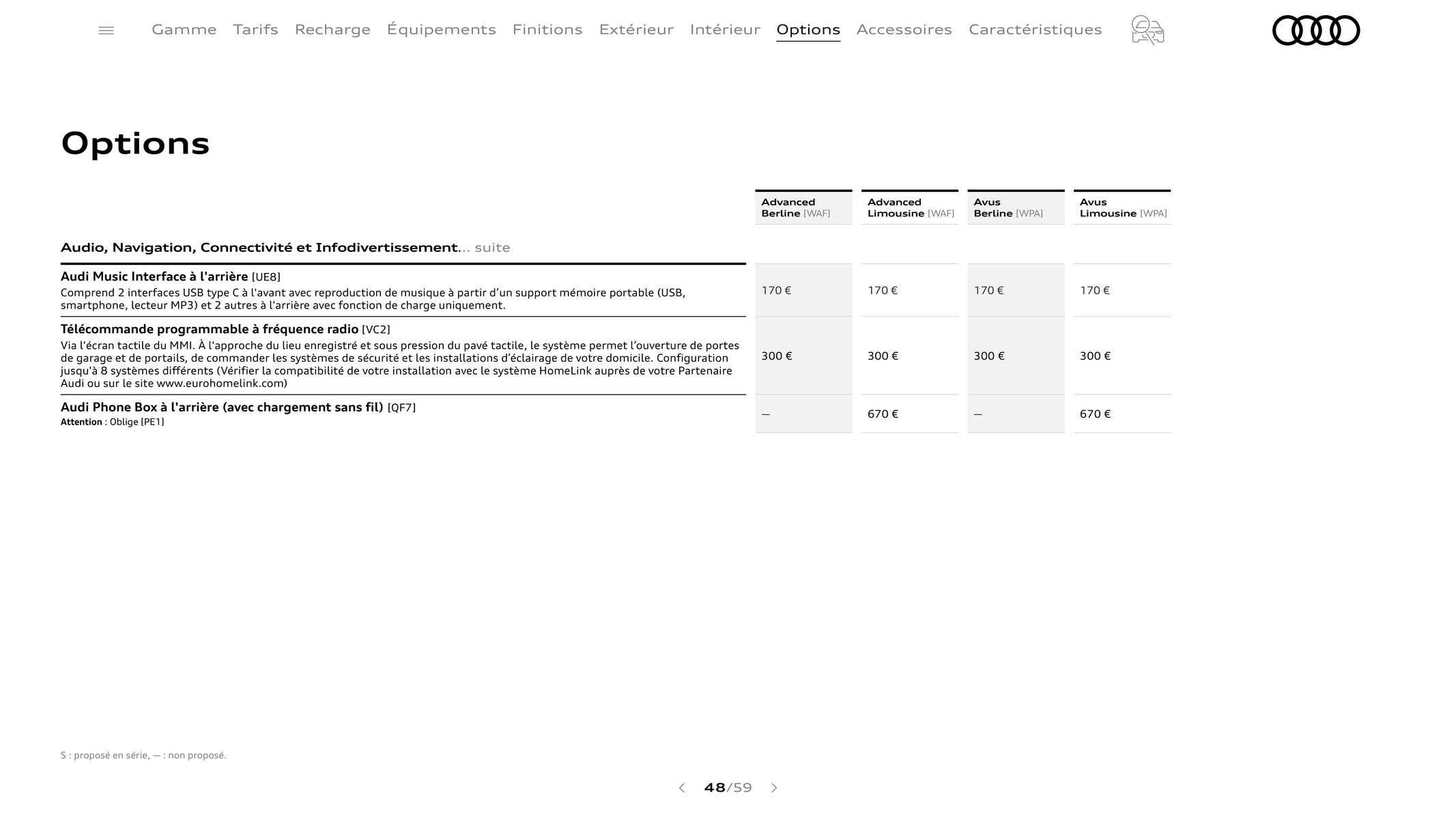 Catalogue Audi A8, page 00048