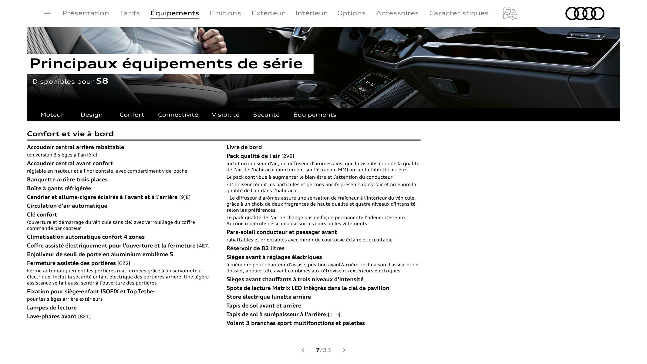 Catalogue Audi S8, page 00007