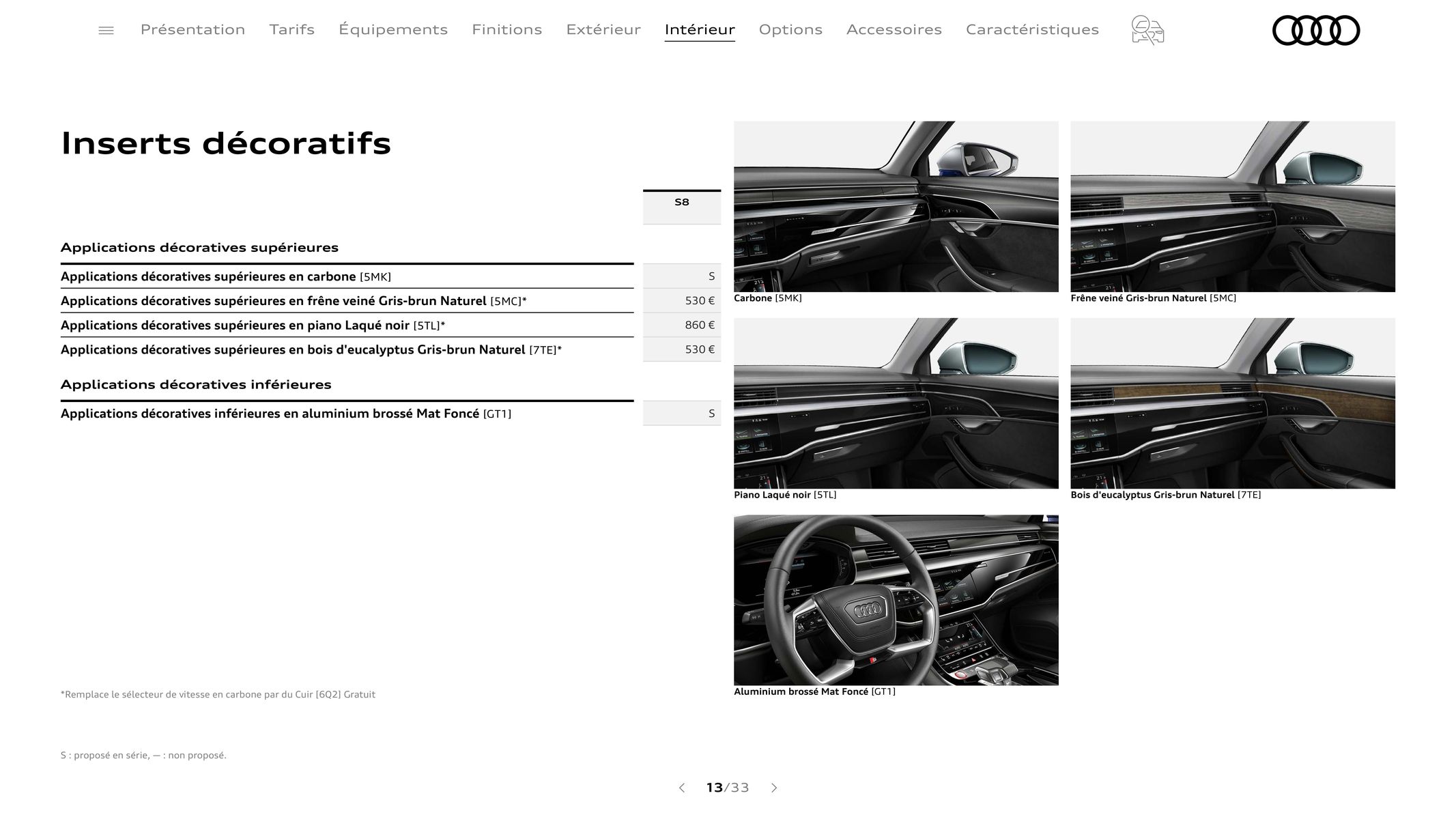 Catalogue Audi S8, page 00013