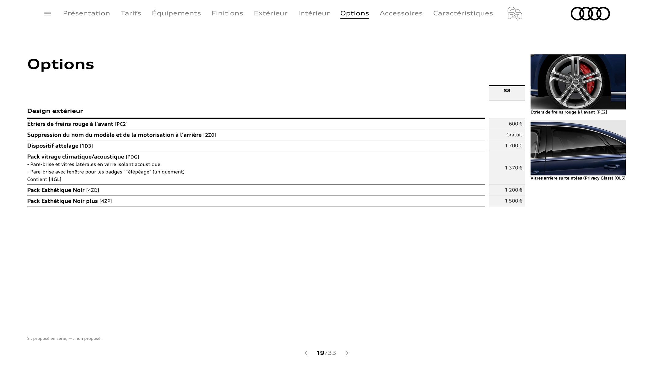 Catalogue Audi S8, page 00019