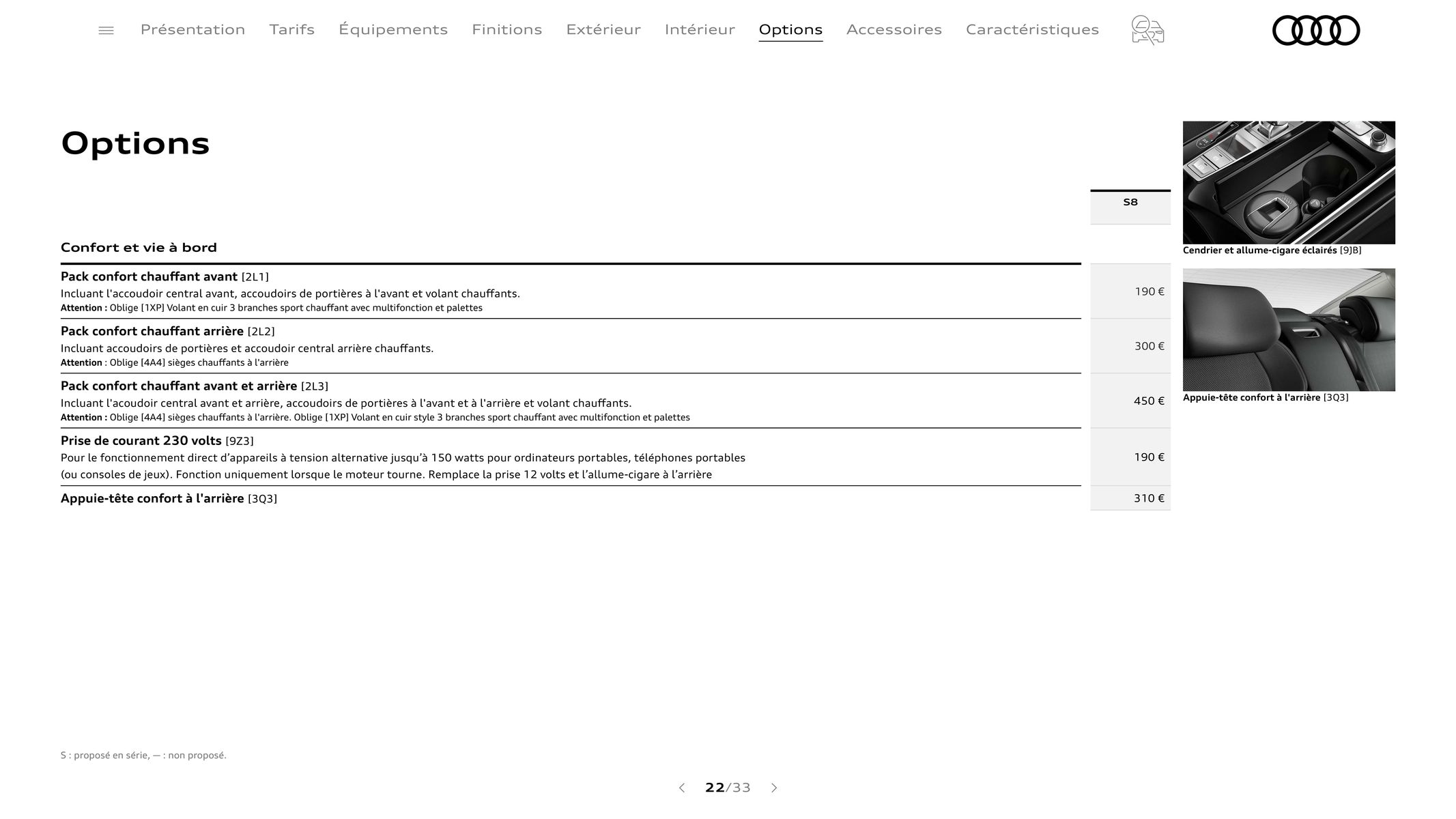 Catalogue Audi S8, page 00022