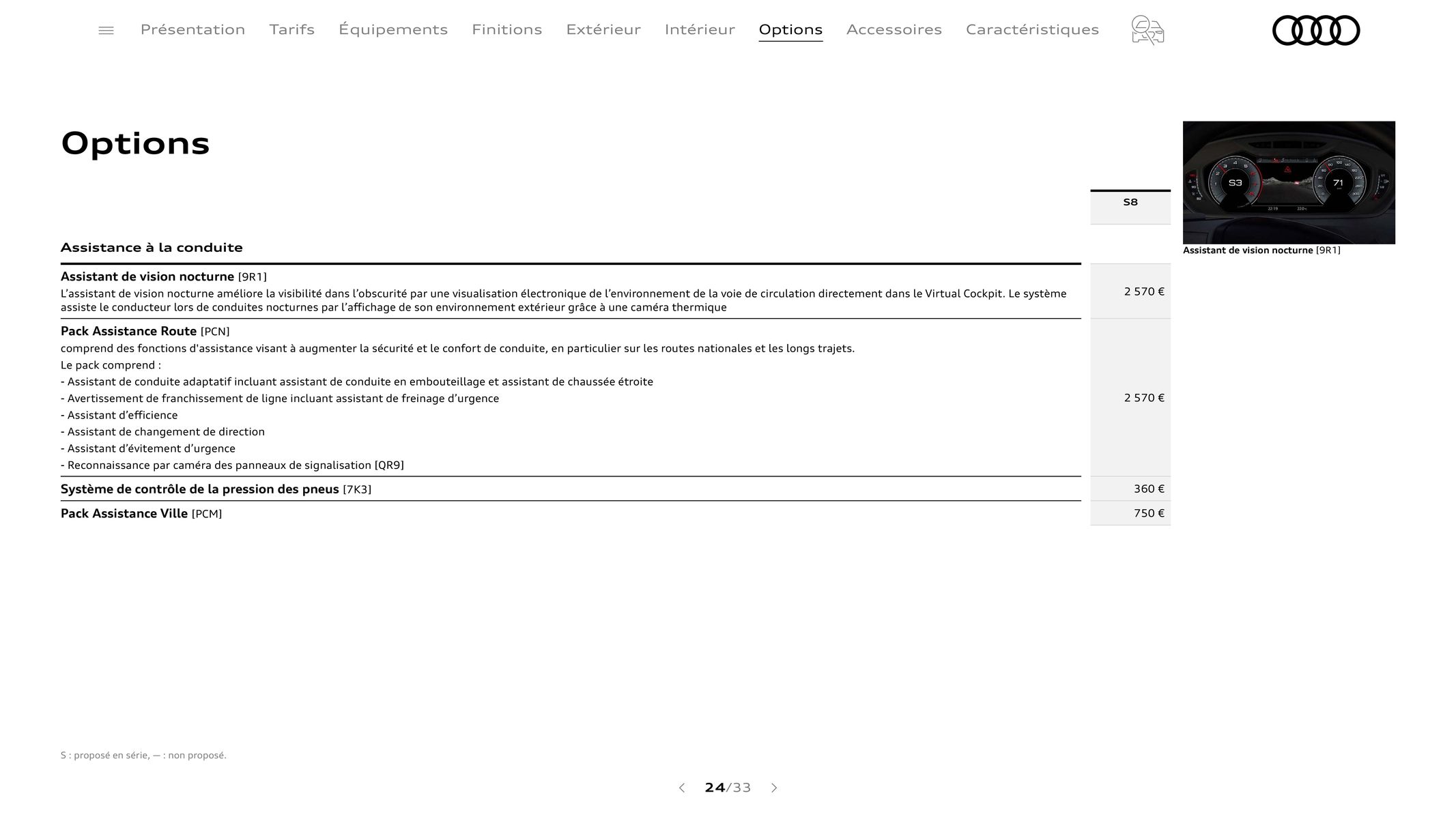 Catalogue Audi S8, page 00024