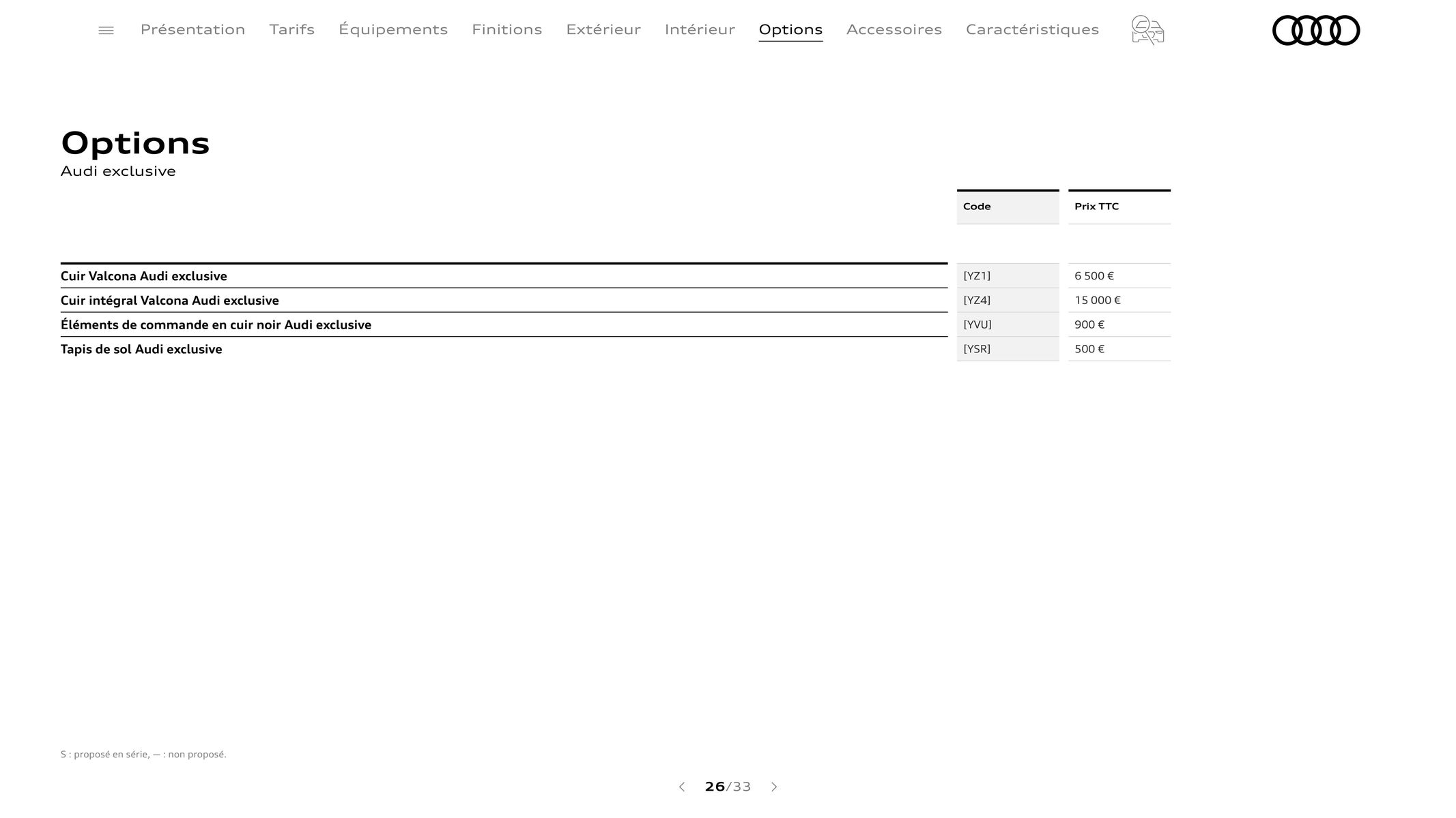 Catalogue Audi S8, page 00026