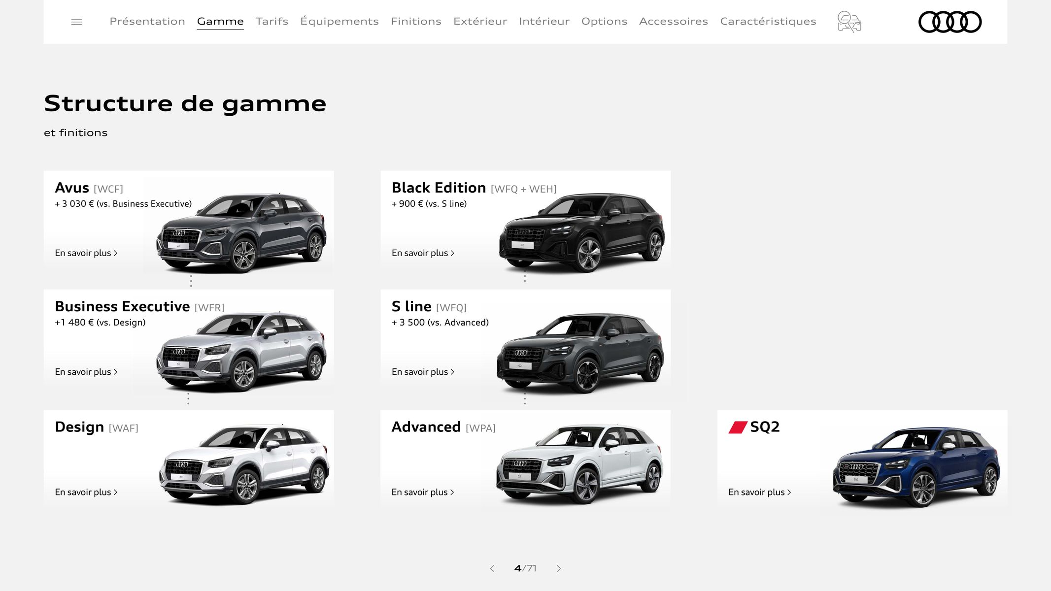 Catalogue Audi Q2, page 00004