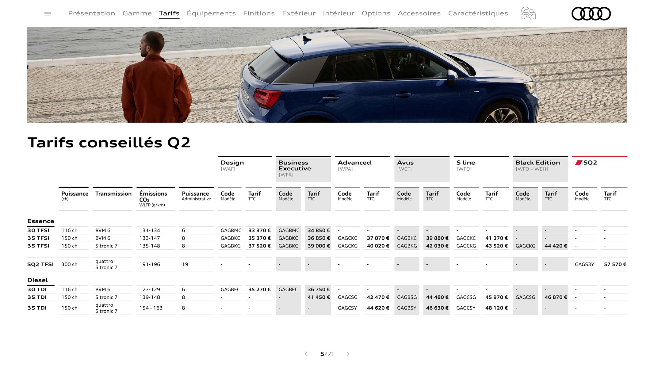 Catalogue Audi Q2, page 00005